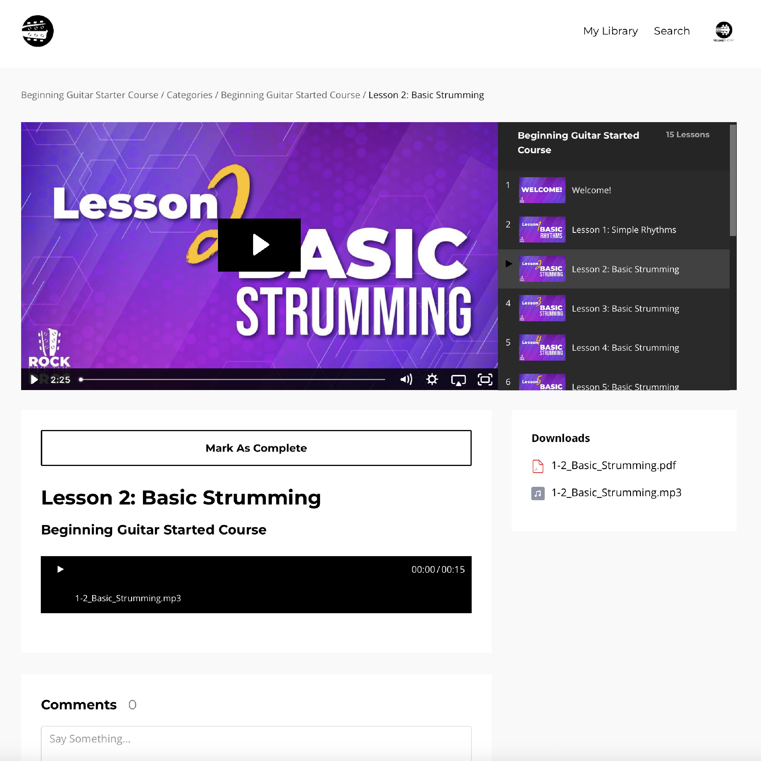 Beginning Guitar Starter Course - Rock Like The Pros
