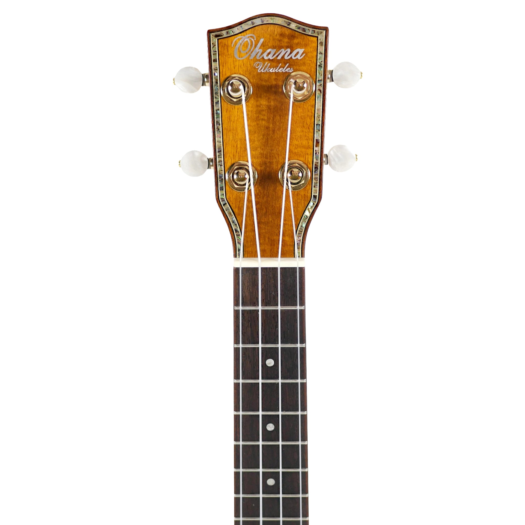 Ohana CK-350G Gloss Solid Koa Concert Ukulele