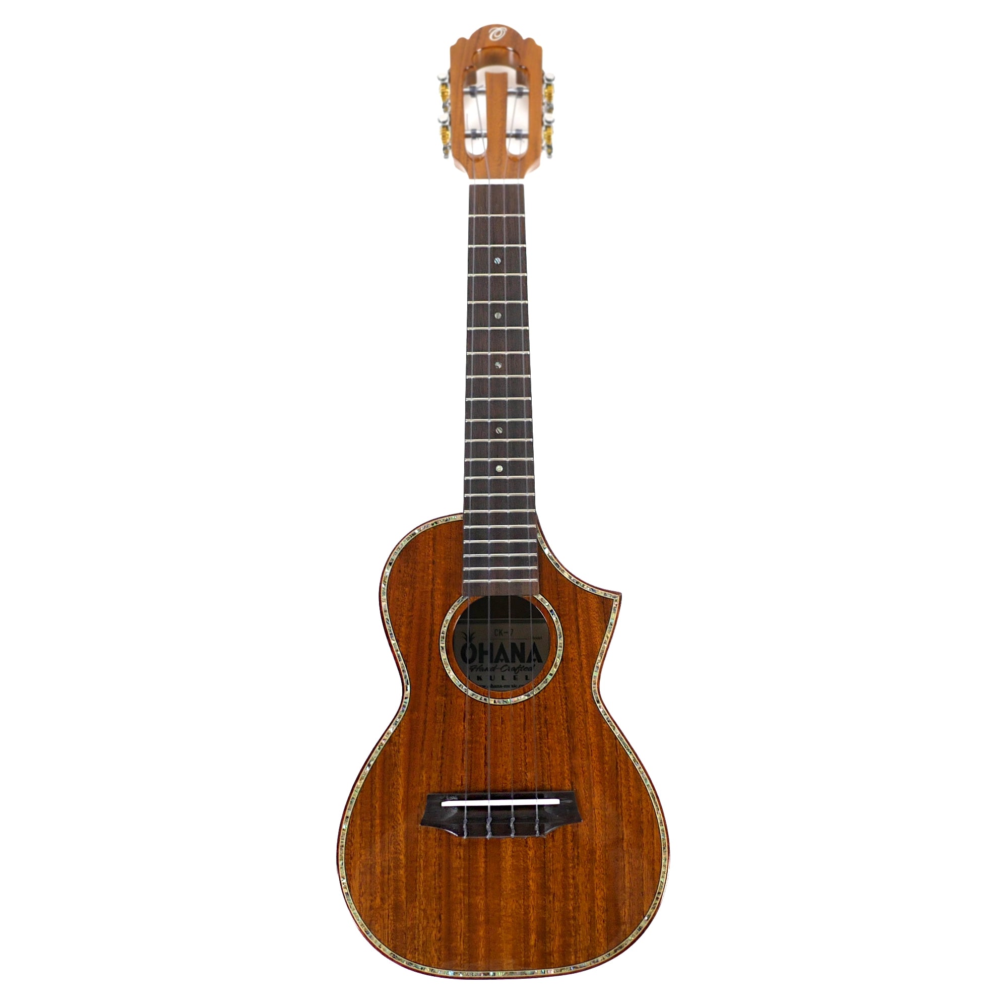 Ohana CK-7 Solid Acacia Concert Ukulele