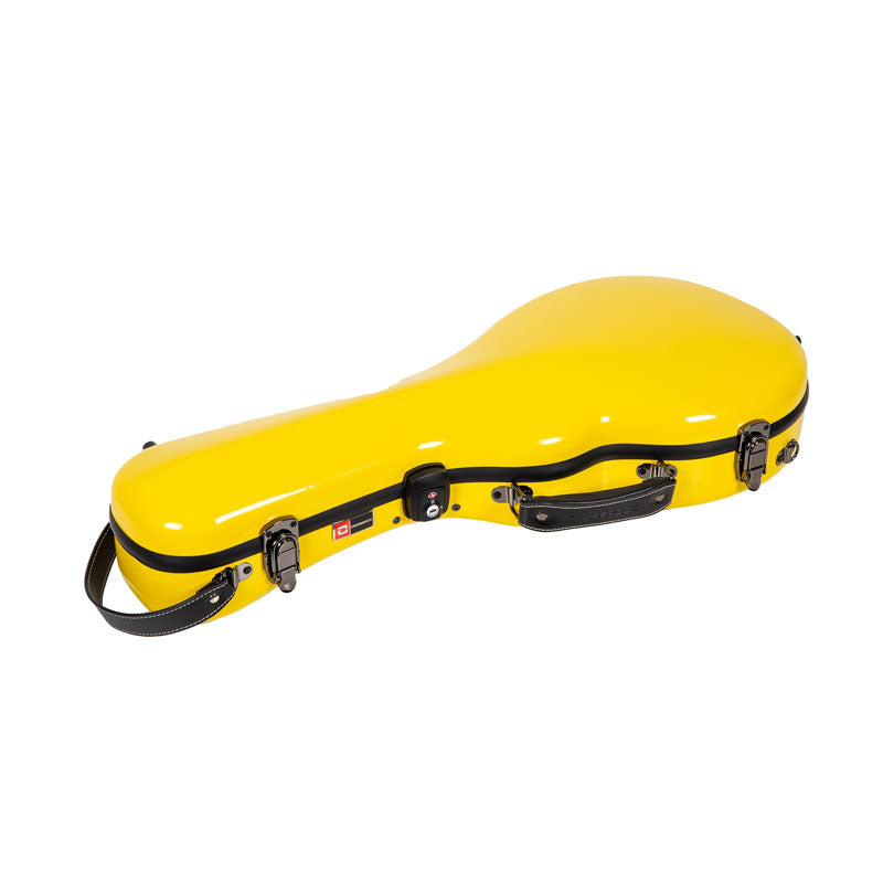 Crossrock CRF2020MAF Fiberglass A/F-Style Mandolin Case - Yellow