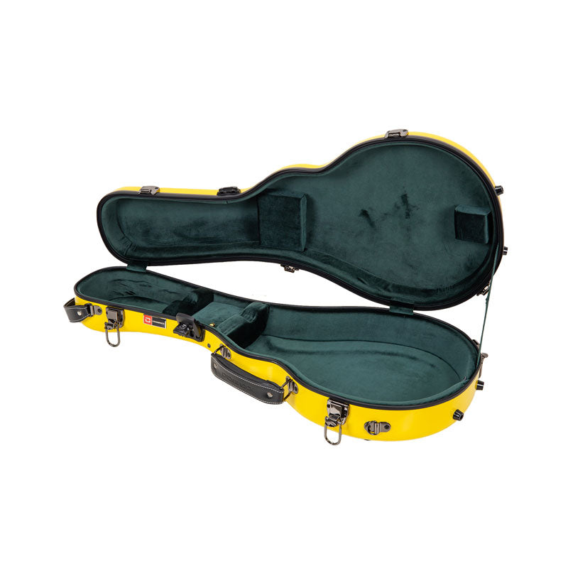 Crossrock CRF2020MAF Fiberglass A/F-Style Mandolin Case - Yellow