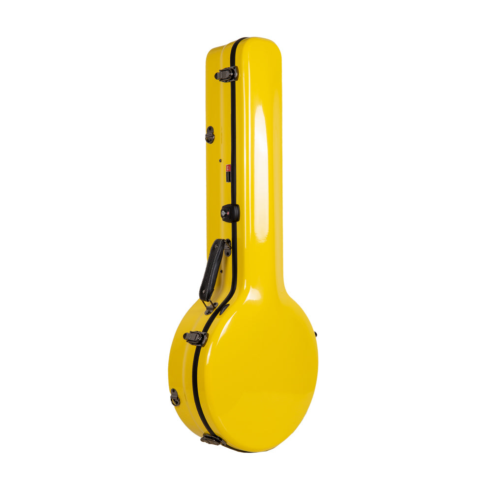Crossrock CRF2023BJ Fiberglass Banjo Case in Yellow