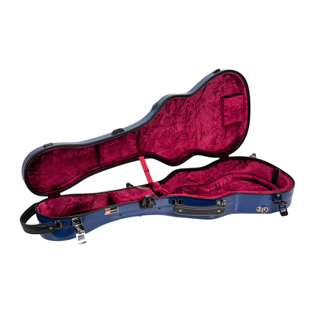 Crossrock CRF2030BU Fiberglass Baritone Ukulele Case - Navy Blue