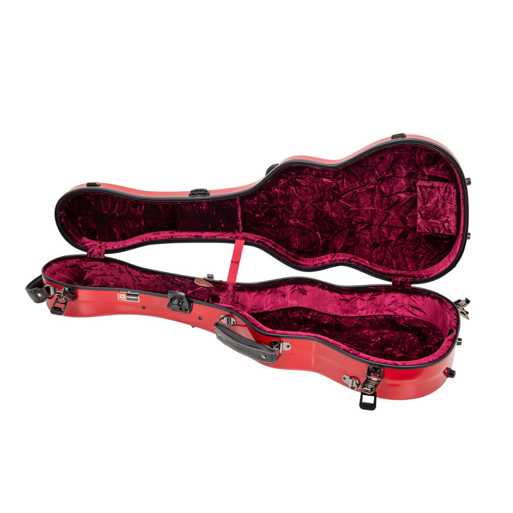 Crossrock CRF2030BU Fiberglass Baritone Ukulele Case - Red