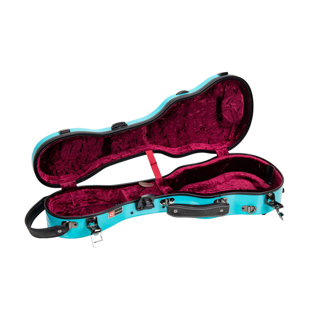Crossrock CRF2030SU Fiberglass Soprano Ukulele Case - Mint-Blue