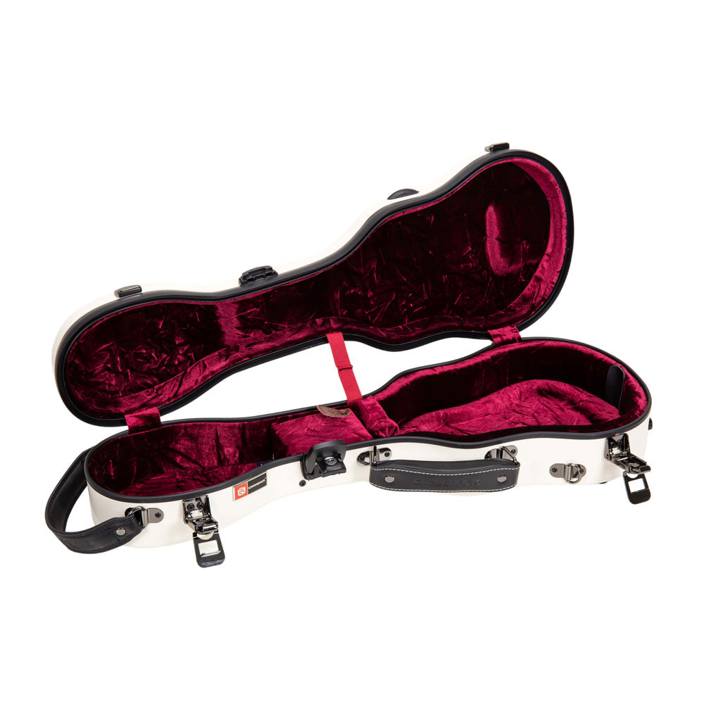 Crossrock CRF2030SU Fiberglass Soprano Ukulele Case - White