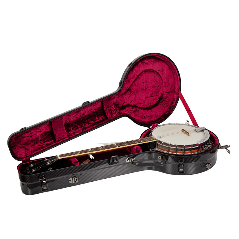 Crossrock CRF6030MBJBK Air Carbon Masterstone Resonator Banjo Case - Black