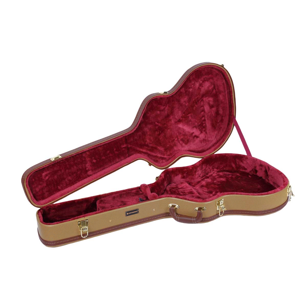 Crossrock CRW620SA Semi-Hollow Guitar Case - Tweed