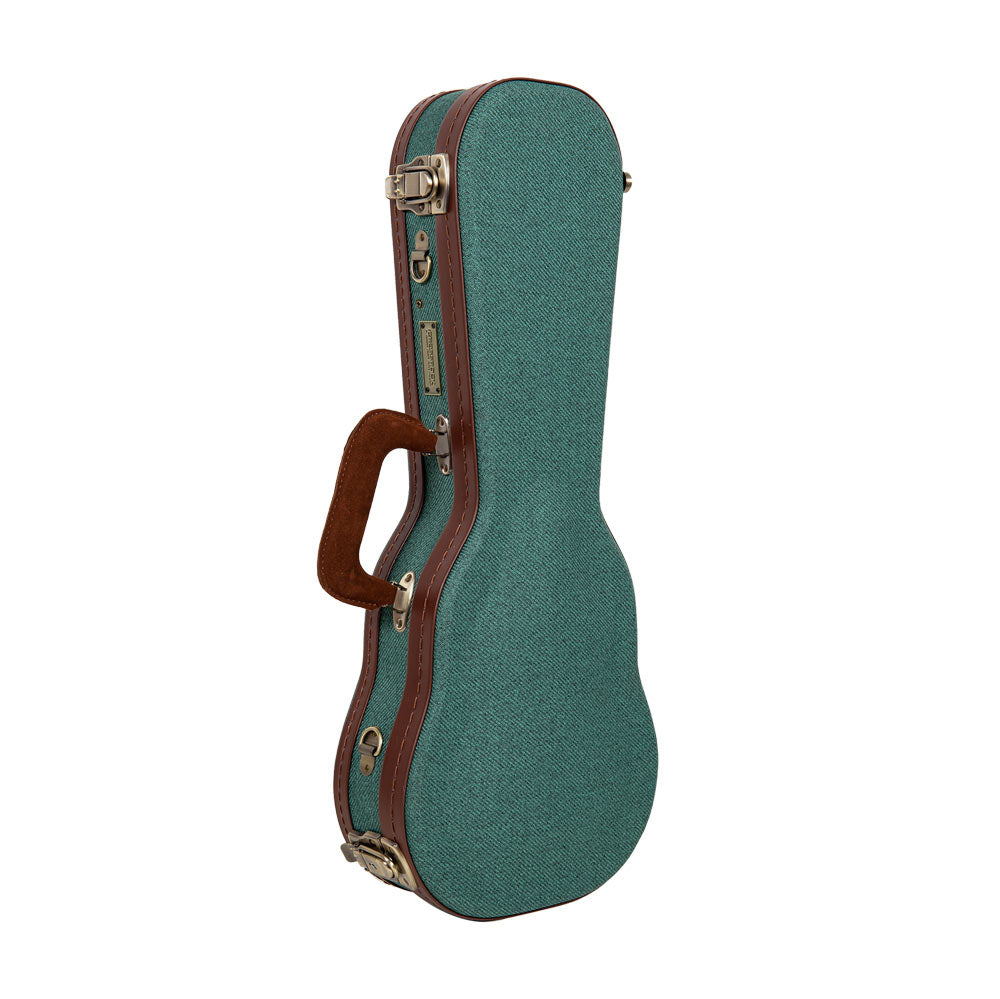 Crossrock CRW720SU Wood Master Series Soprano Ukulele Case - Malachite-Blue