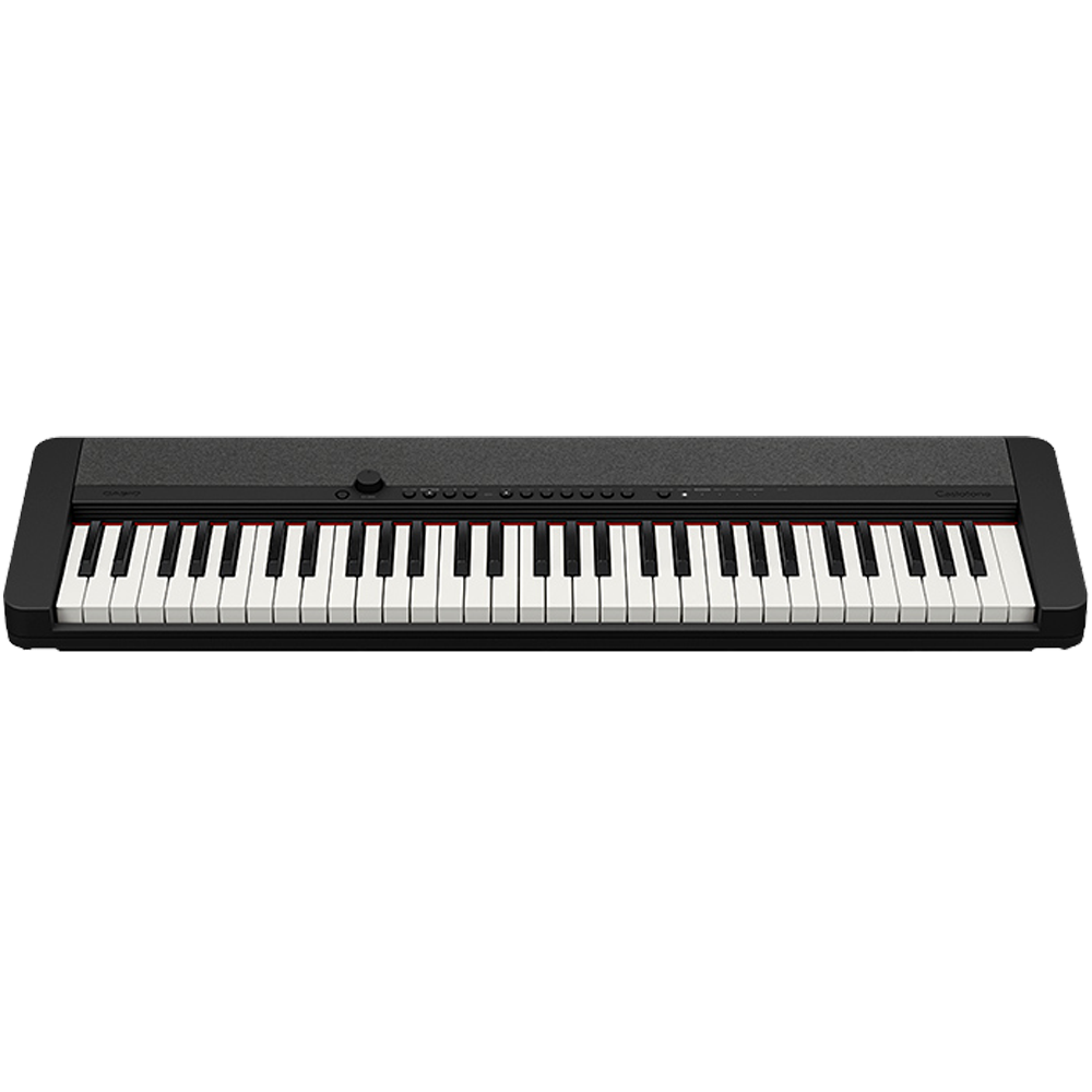Casio CT-S1BK 61-key portable keyboard in black, front view