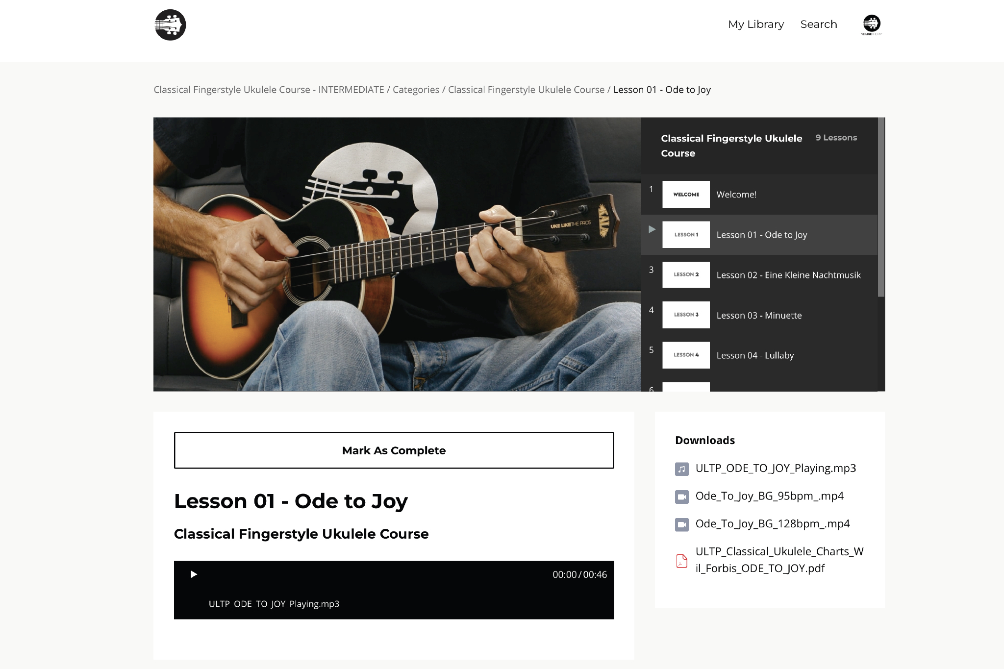 Classical Fingerstyle Ukulele Course - Uke Like The Pros