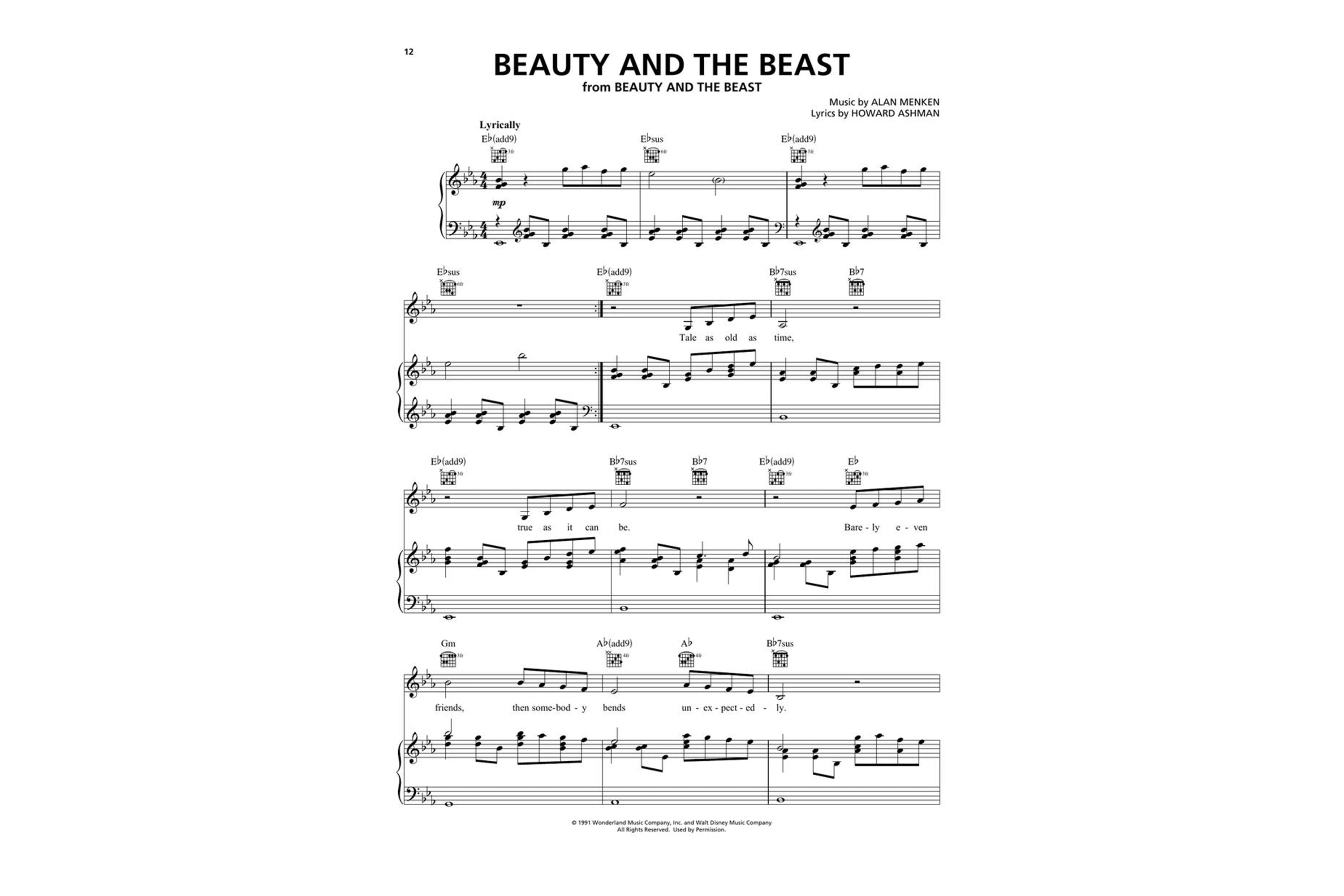 sheet music