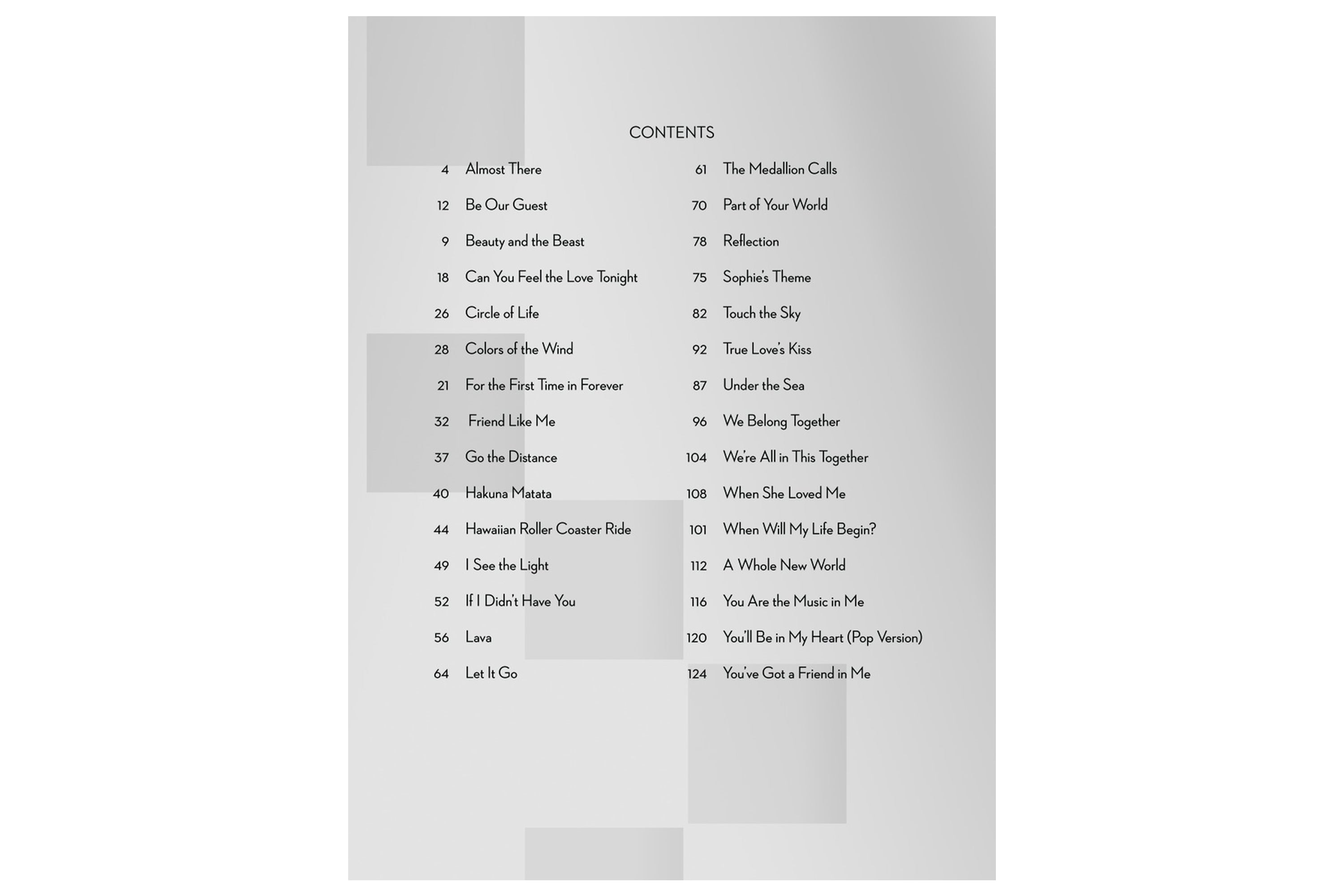 Contemporary Disney Guitar Book