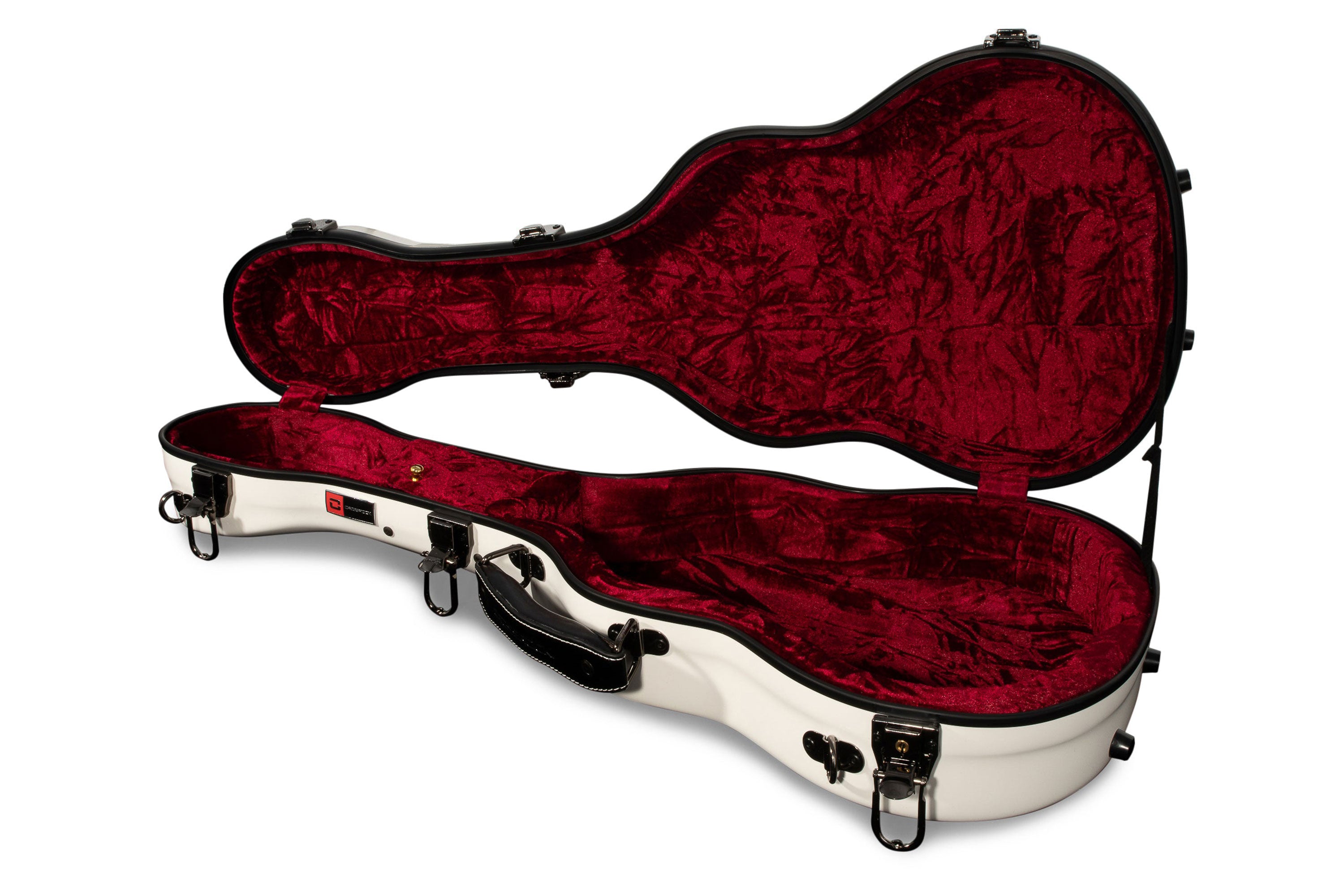 Crossrock Fiberglass White Concert Ukulele Case