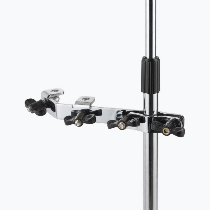 On-Stage DPM2200 chrome percussion mount clamped to a stand