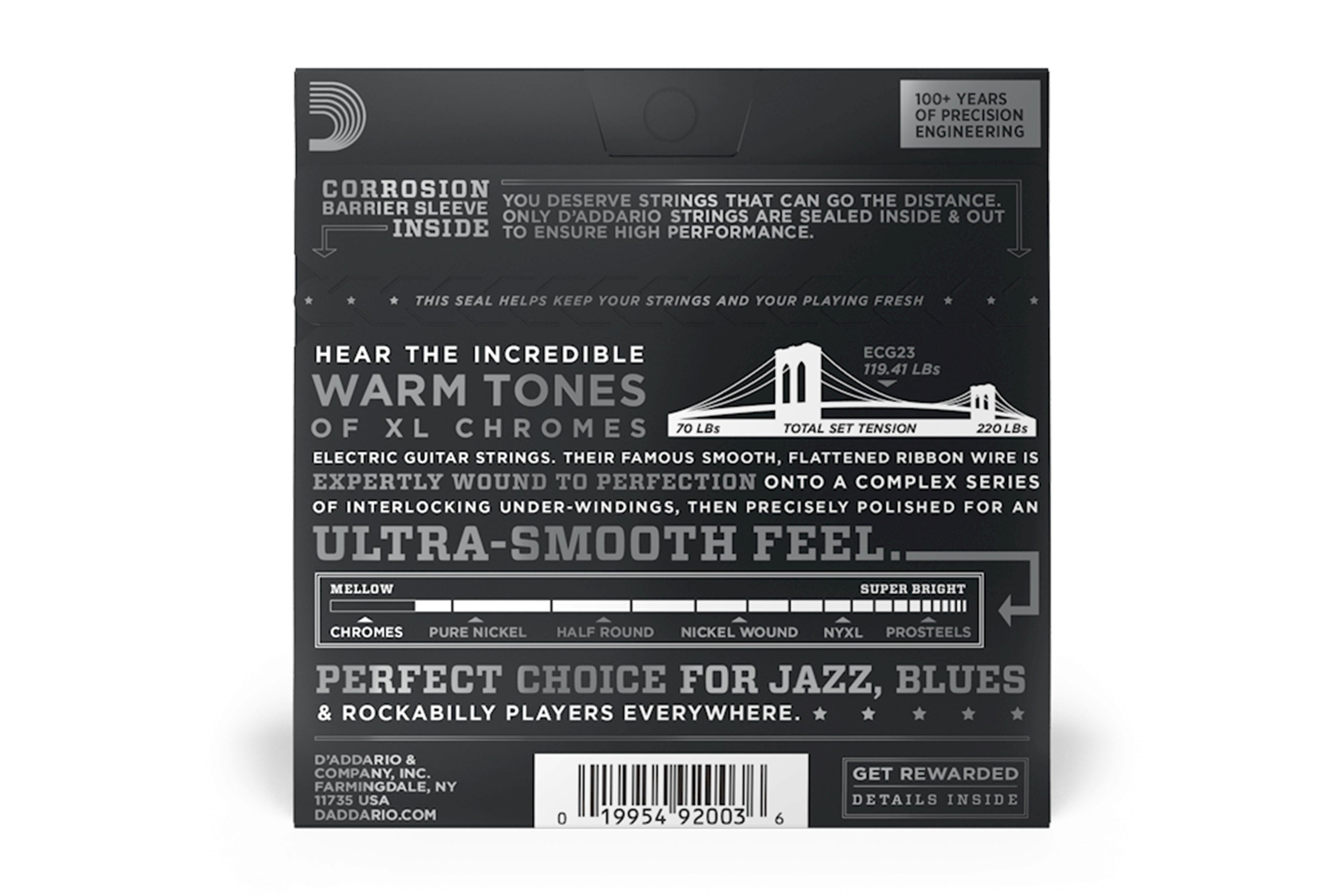 D'Addario ECG23 XL Strings