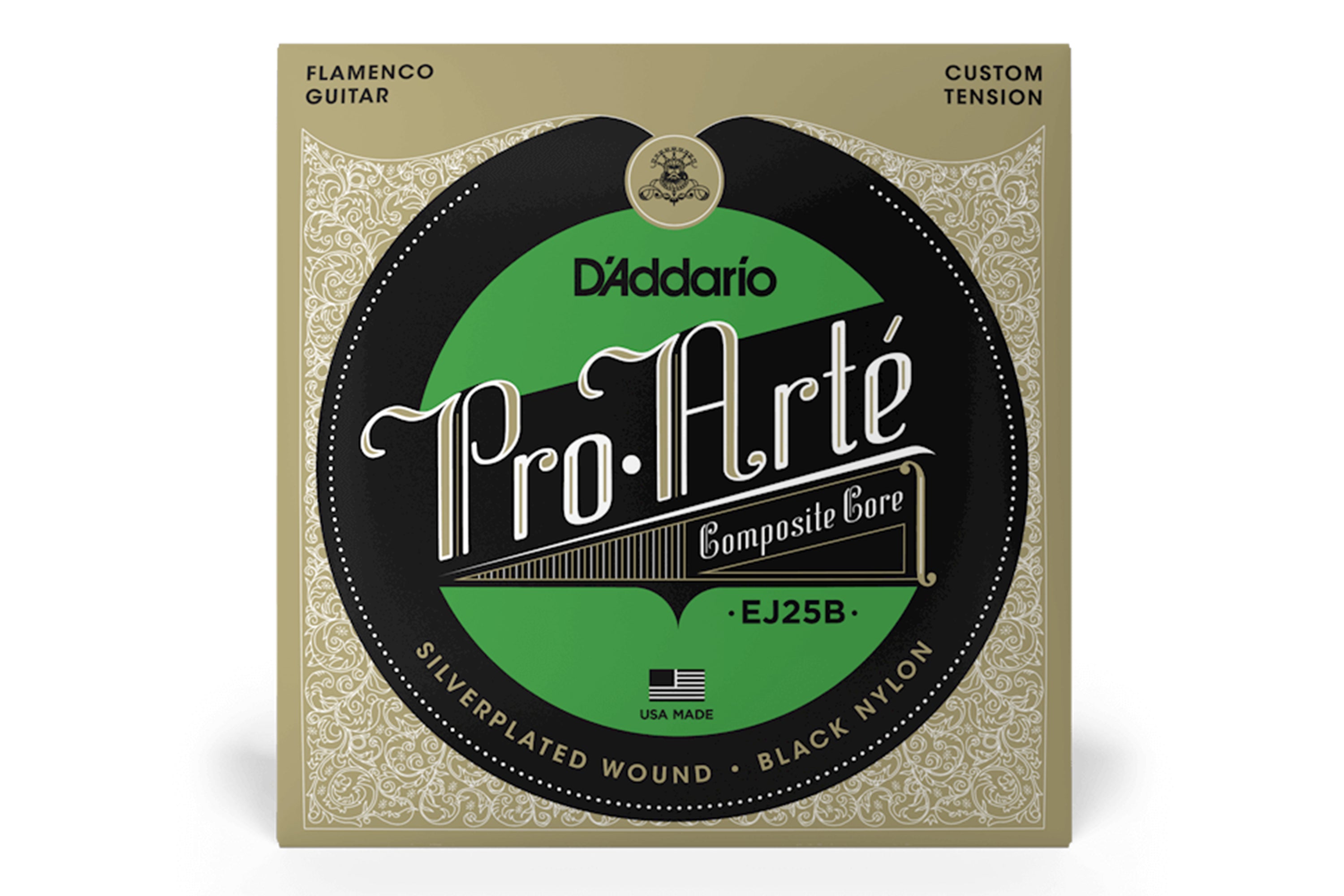 D'Addario EJ25B Pro-Arté Black Nylon Composite Flamenco Guitar Strings