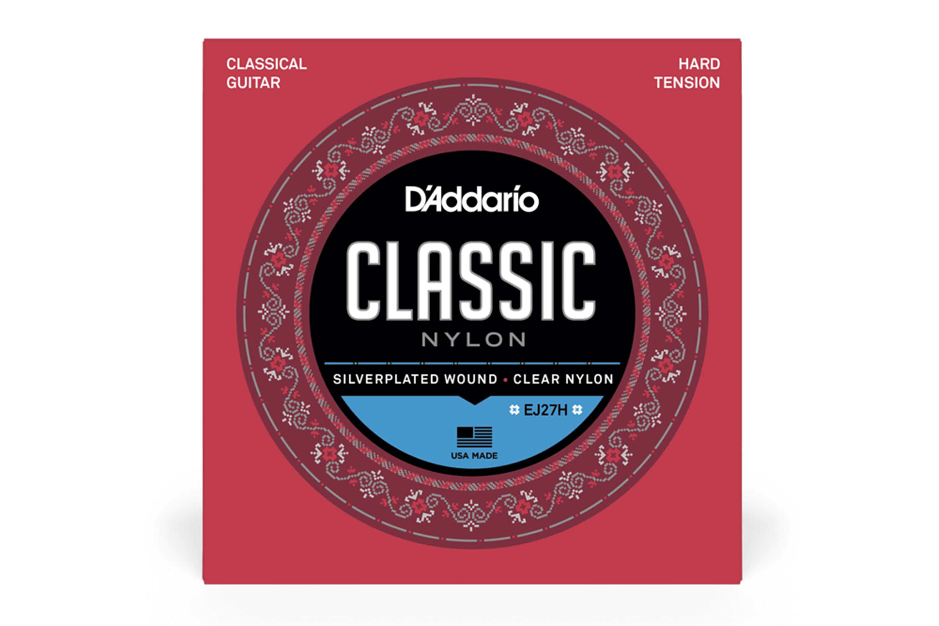 D'Addario EJ27H Student Nylon Hard Tension Classical Guitar Strings