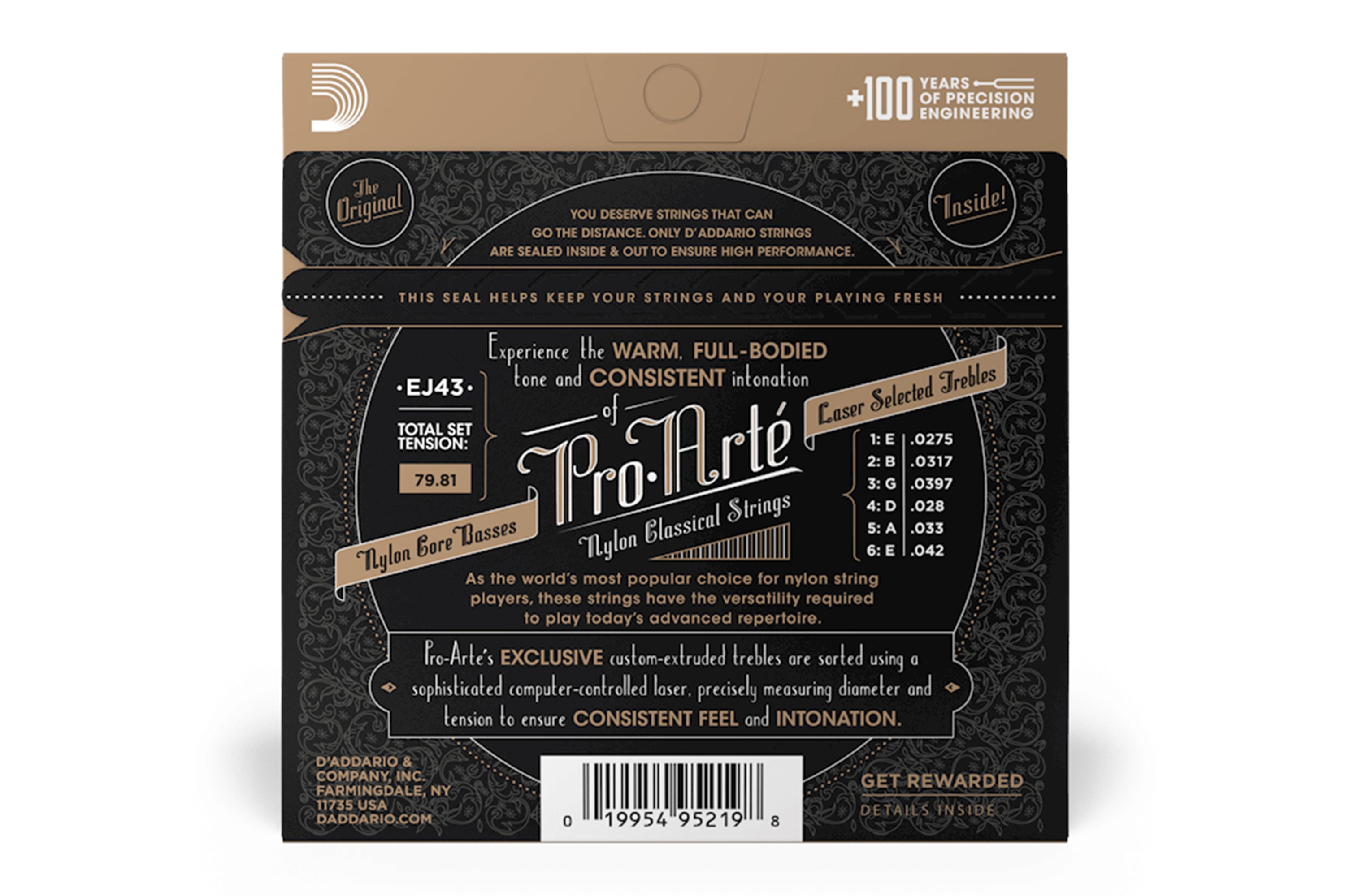 D'Addario EJ43 Pro-Arte Classical Guitar Strings - Light Tension