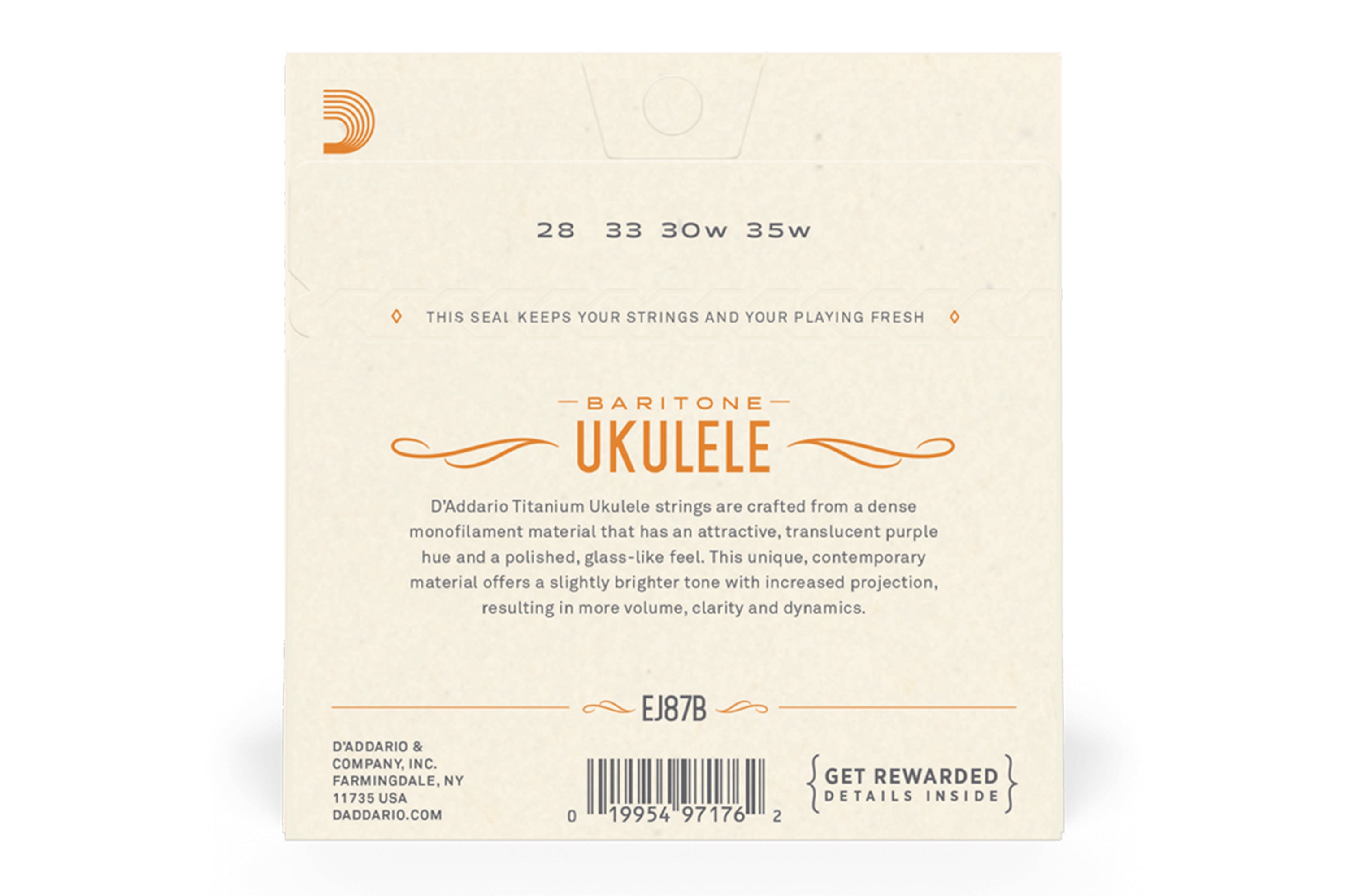 D'Addario EJ87B Titanium Baritone Strings