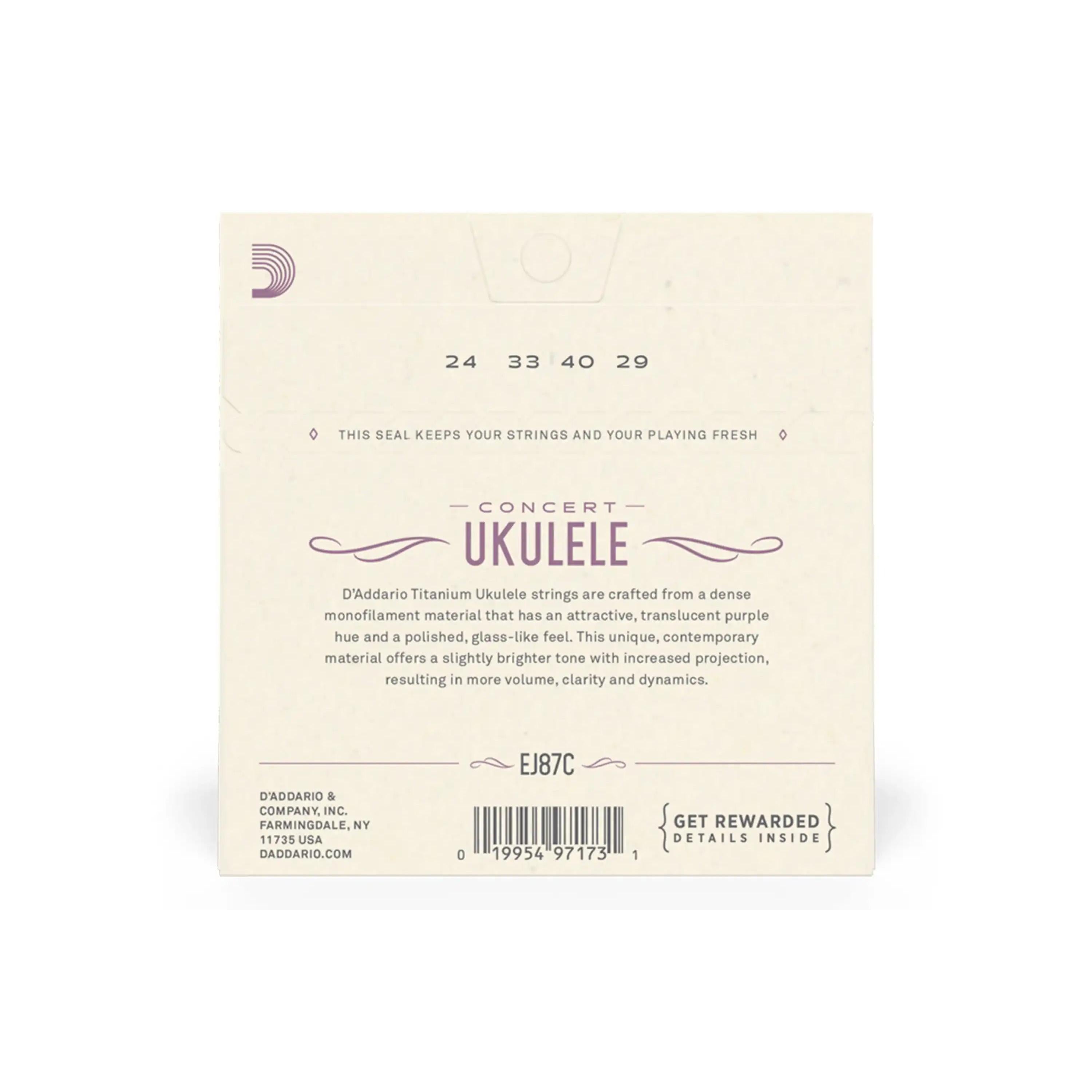 D_Addario-EJ87C-Titanium-Concert-Ukulele-Strings-1 | Terry Carter Music Store