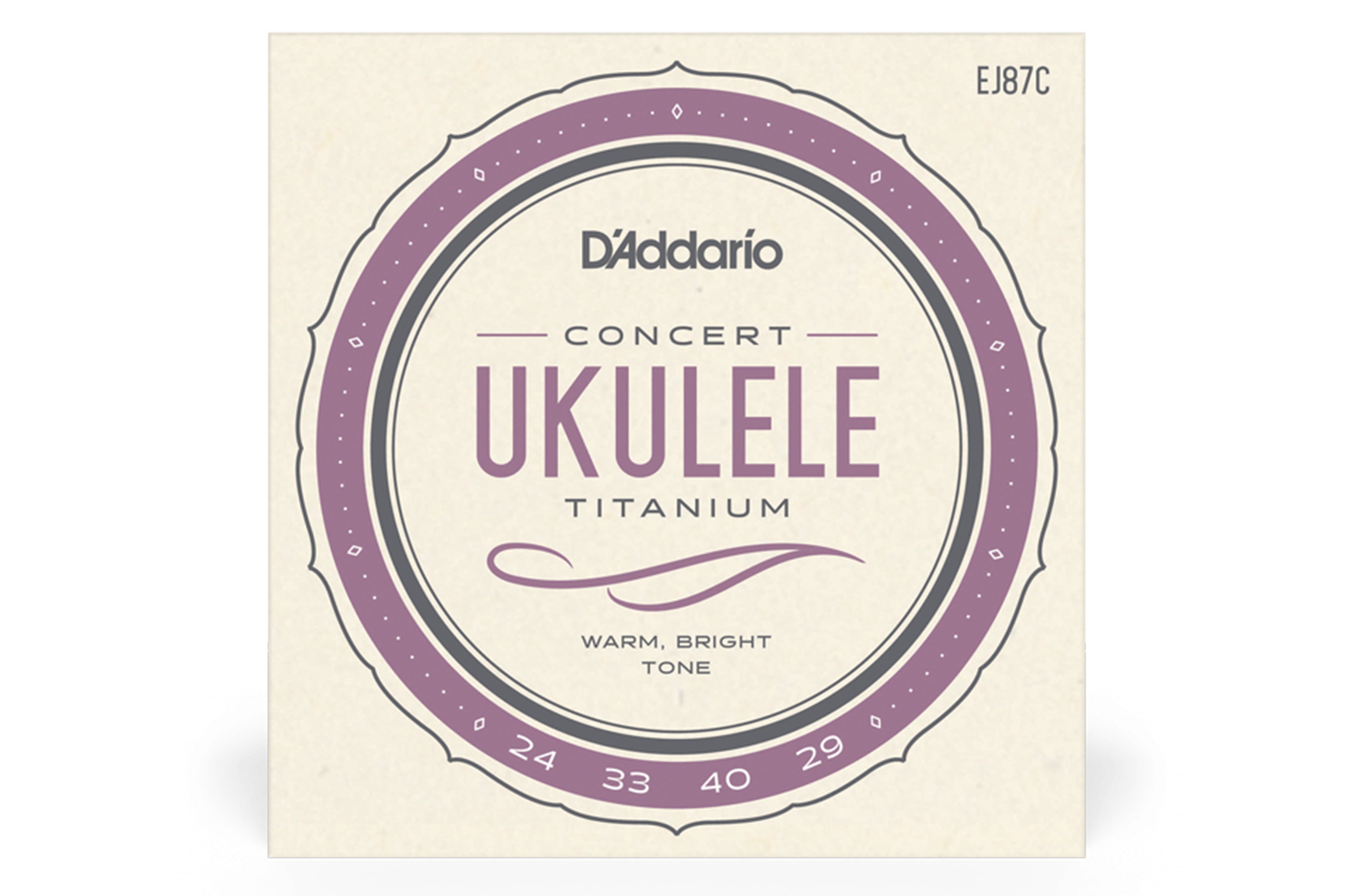 D'Addario EJ87C Titanium Concert Ukulele Strings - HIGH G