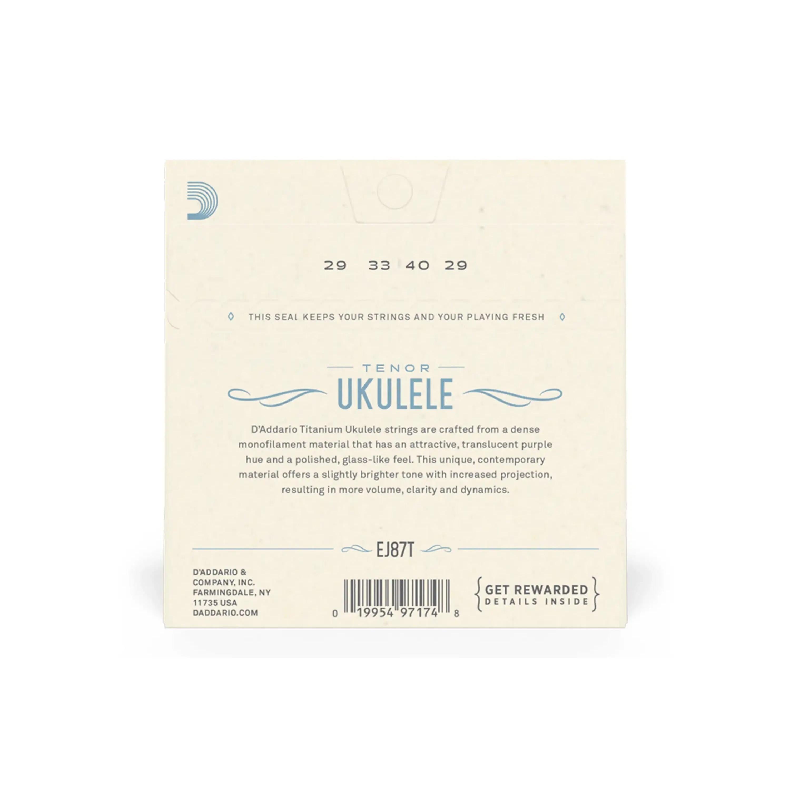 D_Addario-EJ87T-Titanium-Tenor-Ukulele-Strings-1 | Terry Carter Music Store