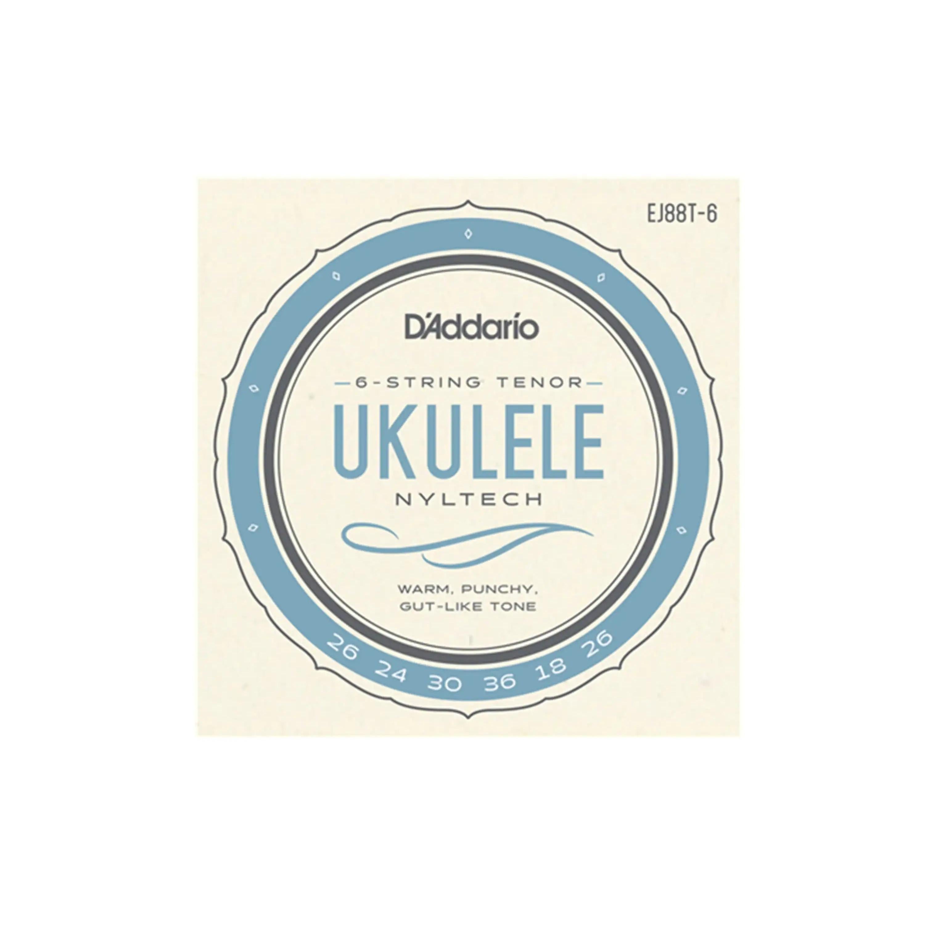 D_Addario-EJ88T-6-Nyltech-6-String-Tenor-Ukulele-Strings-_gCceAa-Tuning_-1 | Terry Carter Music Store