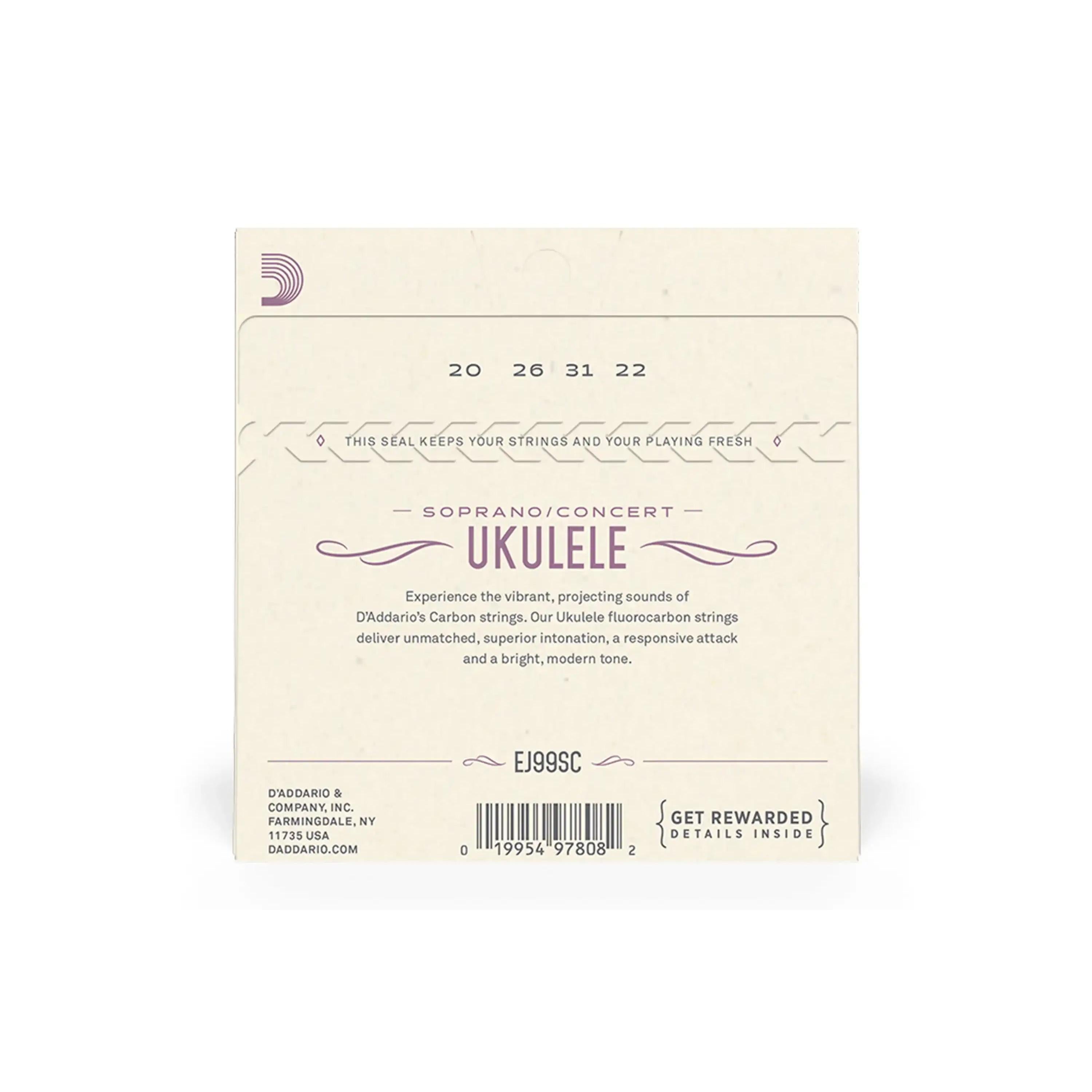 D_Addario-EJ99SC-Carbon-Ukulele-Strings-1 | Terry Carter Music Store