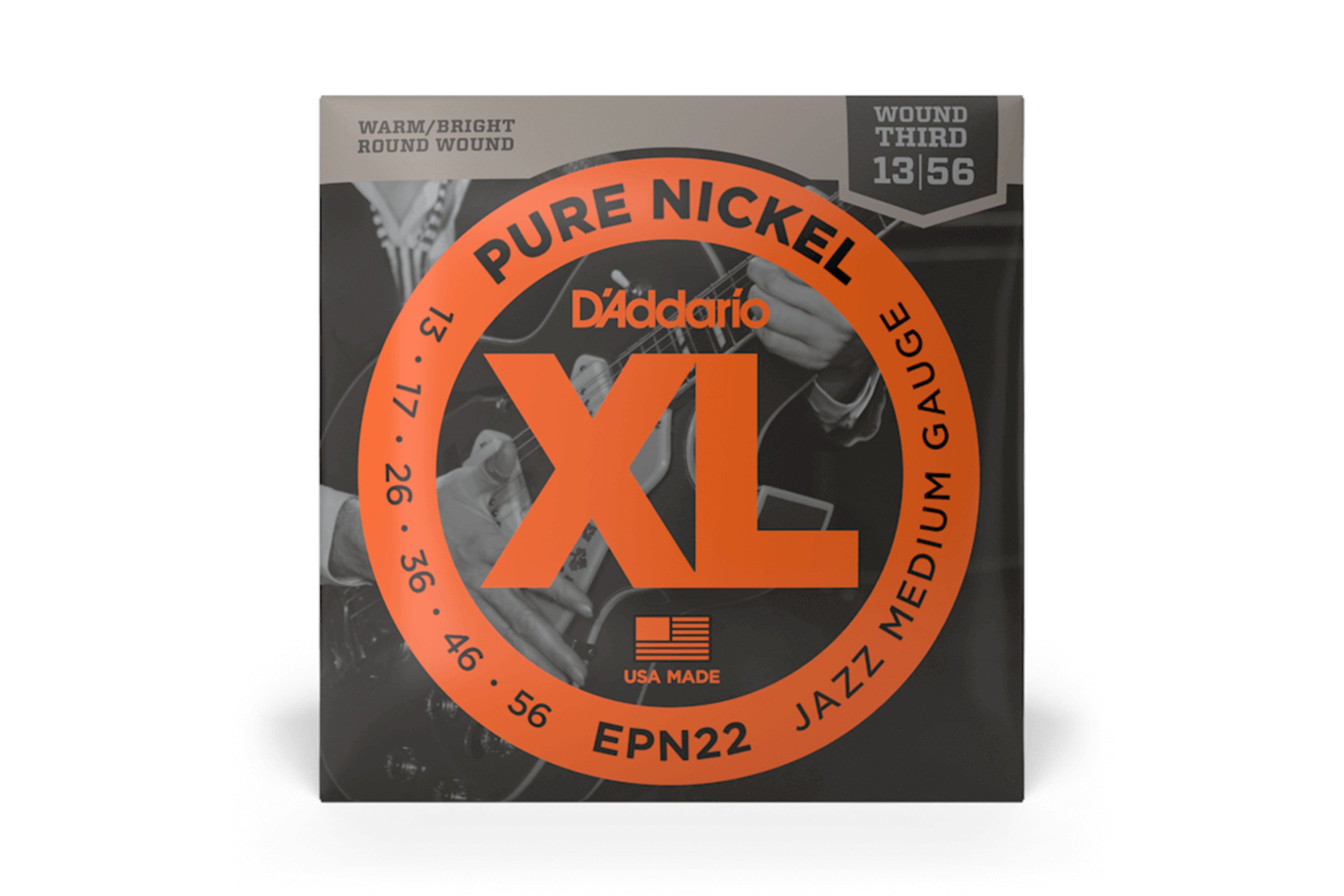 D'Addario EPN22 Jazz Electric Guitar Strings Medium - .013-.056