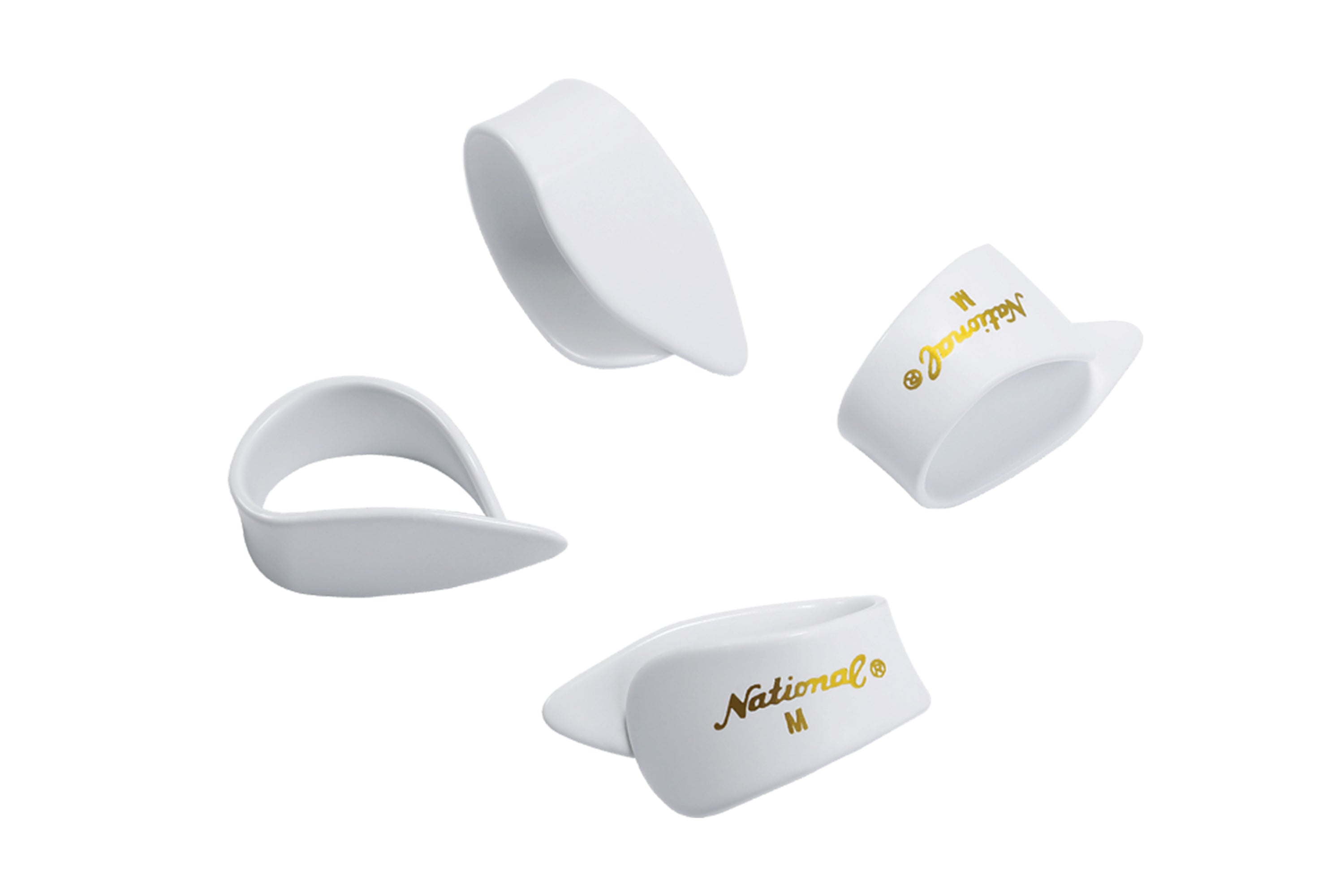 D'Addario Medium National White Thumb Picks