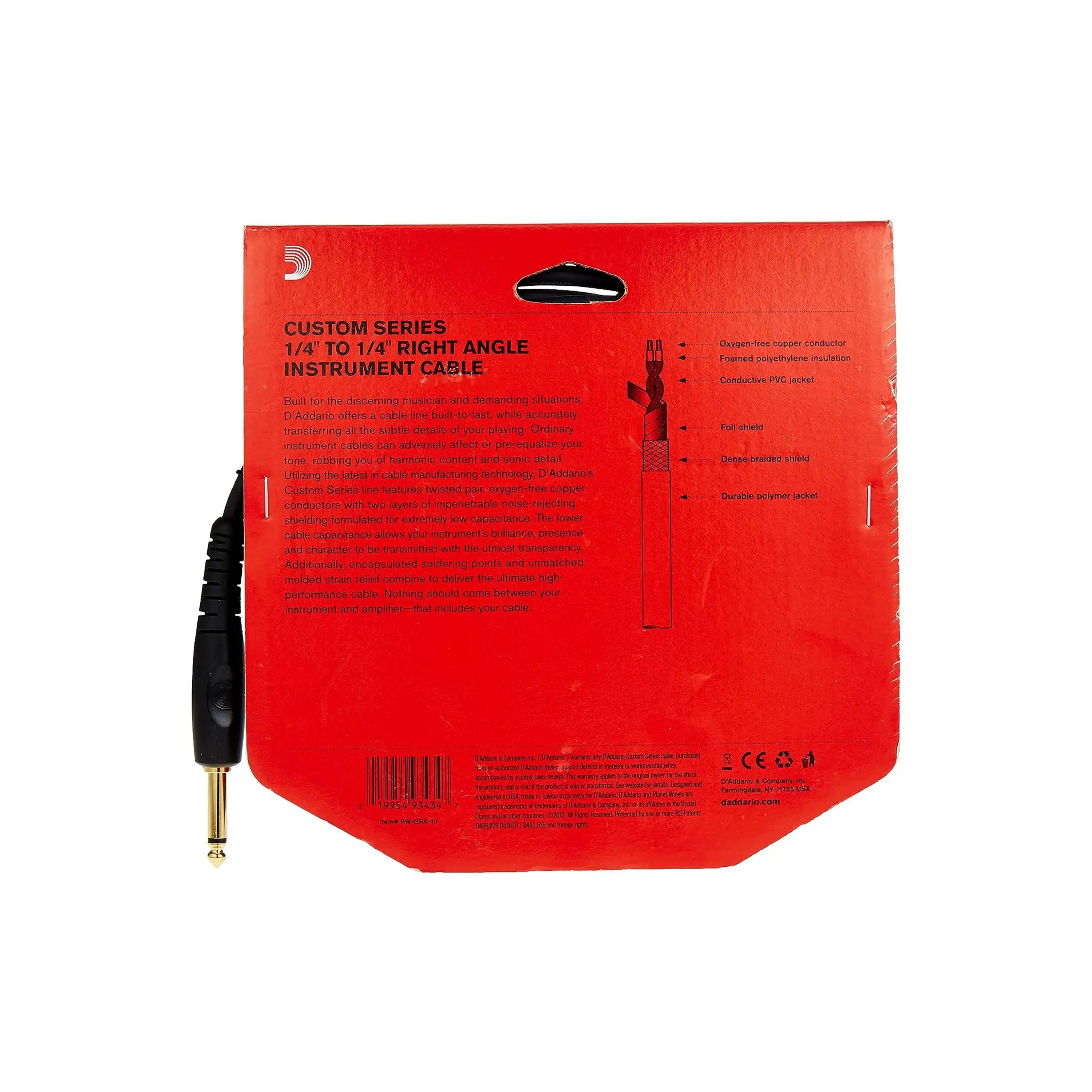 D_Addario-Straight-to-Right-Angle-Instrument-Cable-2 | Terry Carter Music Store