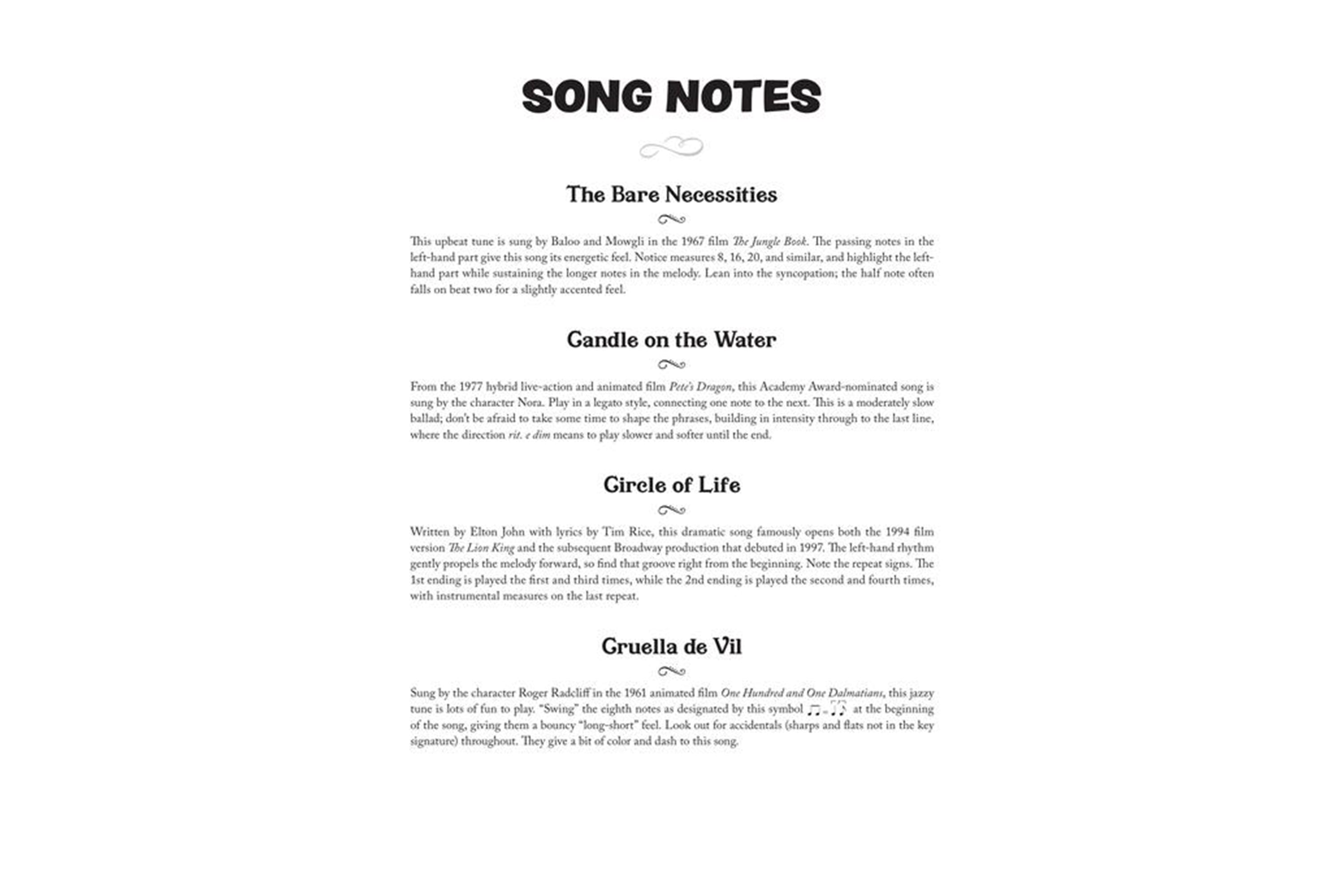 Disney Songs for Kids Piano Book