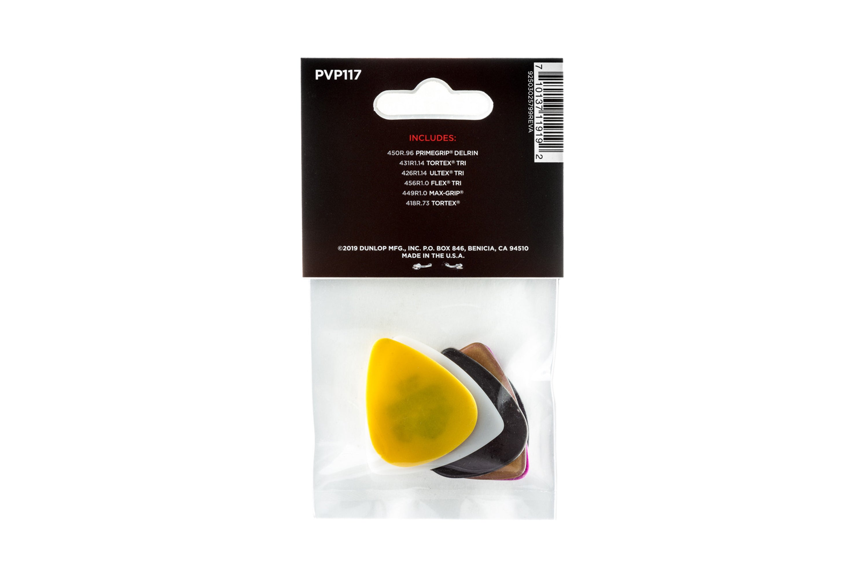 Dunlop Variety Bass Picks 6 Pack