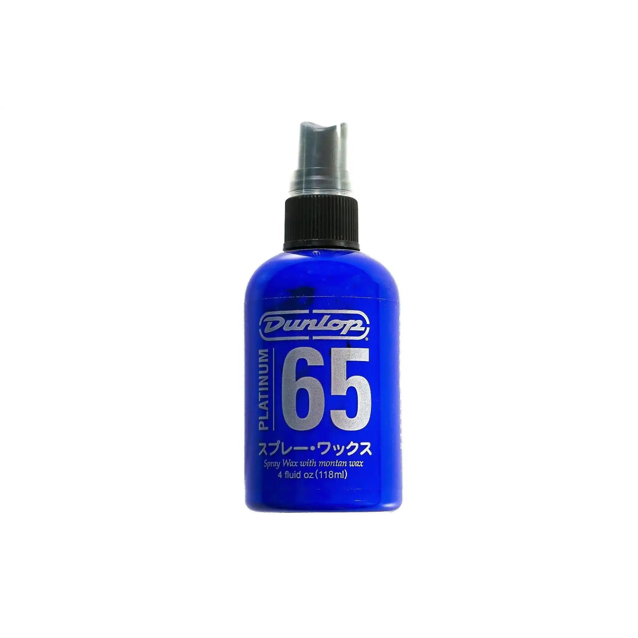 DunlopP65WX4Platinum65SprayWaxJapaneseWriting | Terry Carter Music Store