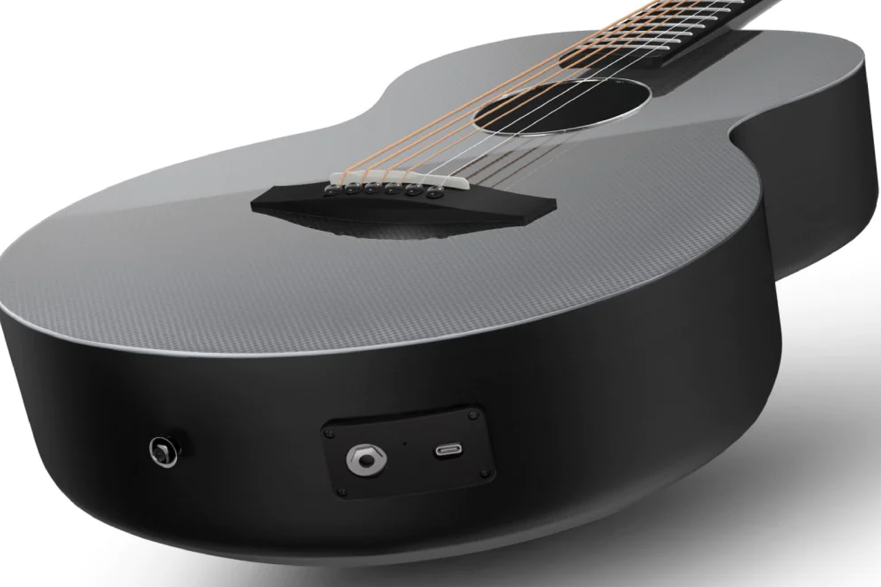 Enya Carbon X3 Pro Mini SP1 Carbon Fiber Guitar W/EQ- Black