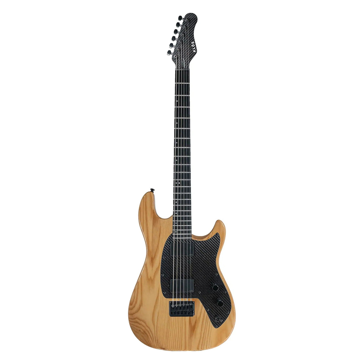 Klōs Baritone electric guitar in Natural, full front view