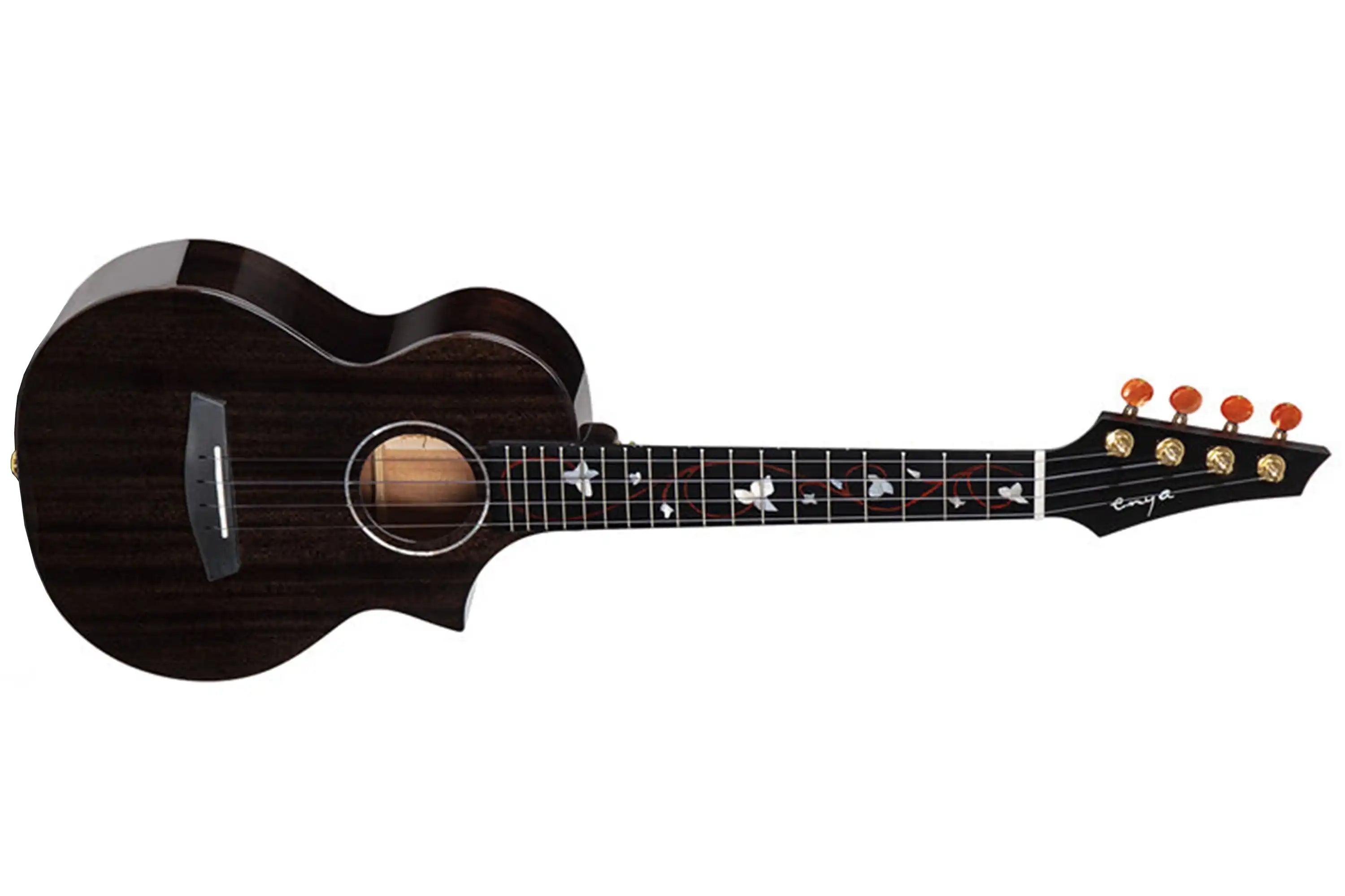 Enya-EUC-M6-Black-Concert-Ukulele2 | Terry Carter Music Store