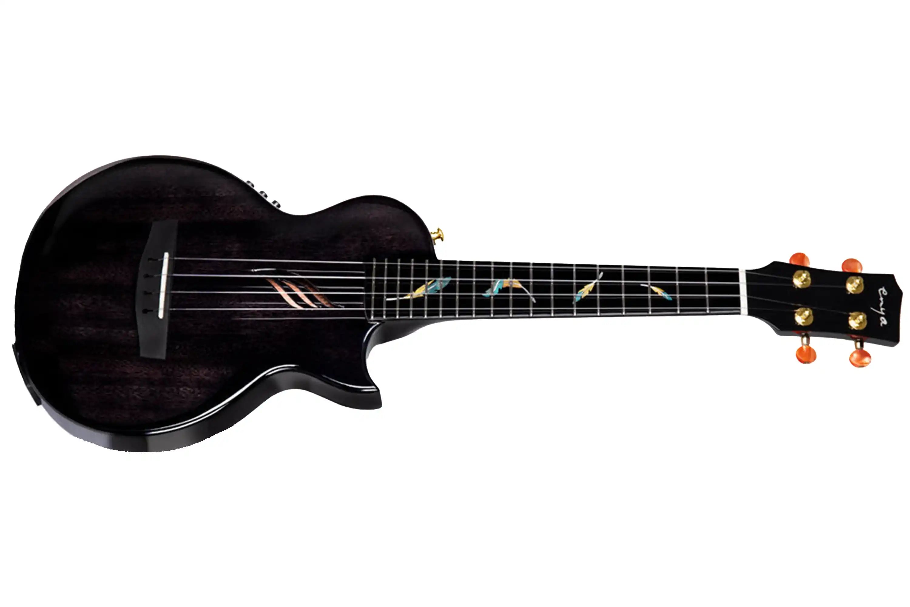 Enya-EUT-FEATHER-BK-Tenor-Ukulele3 | Terry Carter Music Store