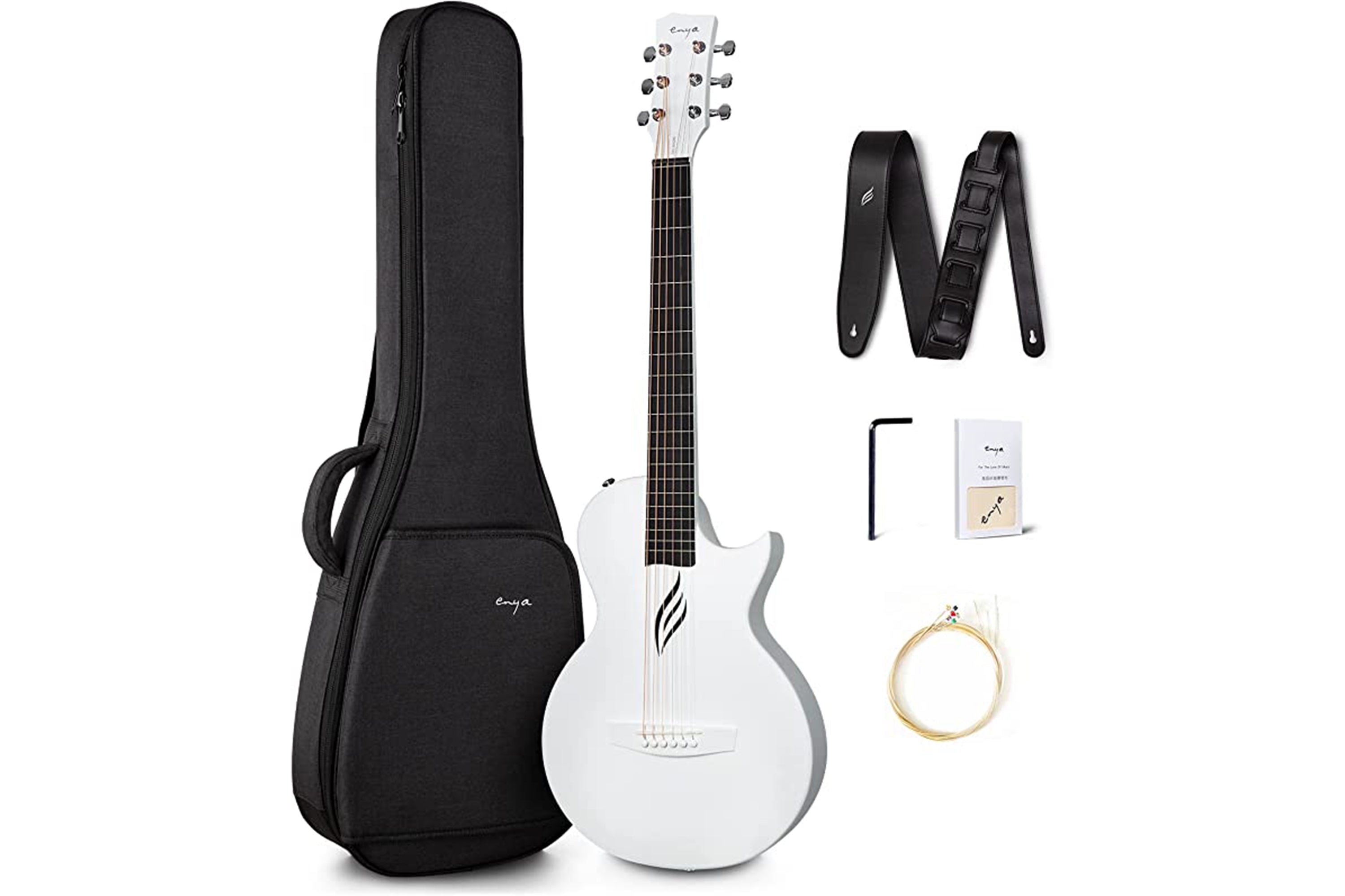 Enya NOVA GO White Guitar