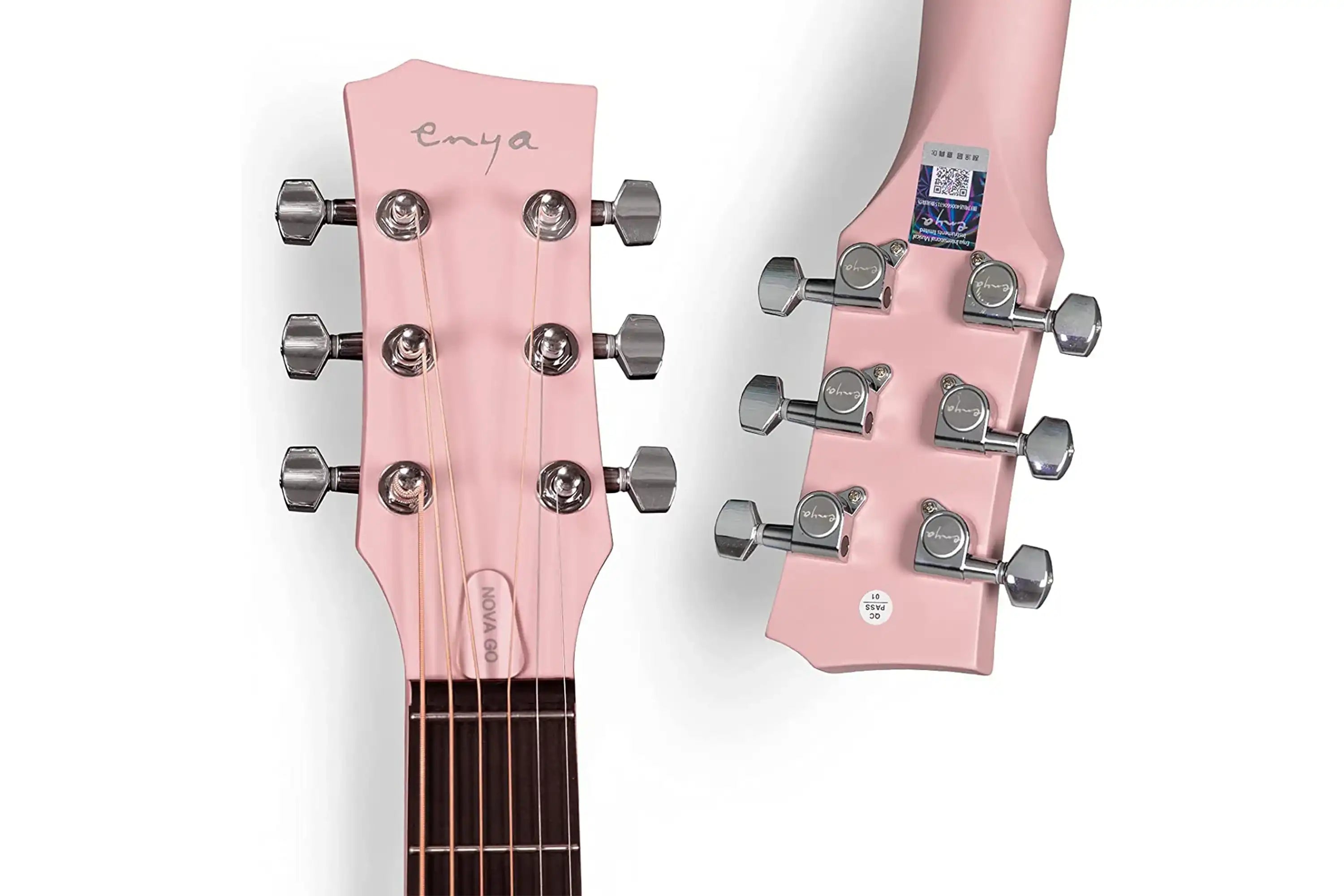 Enya-Pink-Nova-GO-Guitar-headstocks_b17fc345-69e9-4632-996c-c321f997147c | Terry Carter Music Store