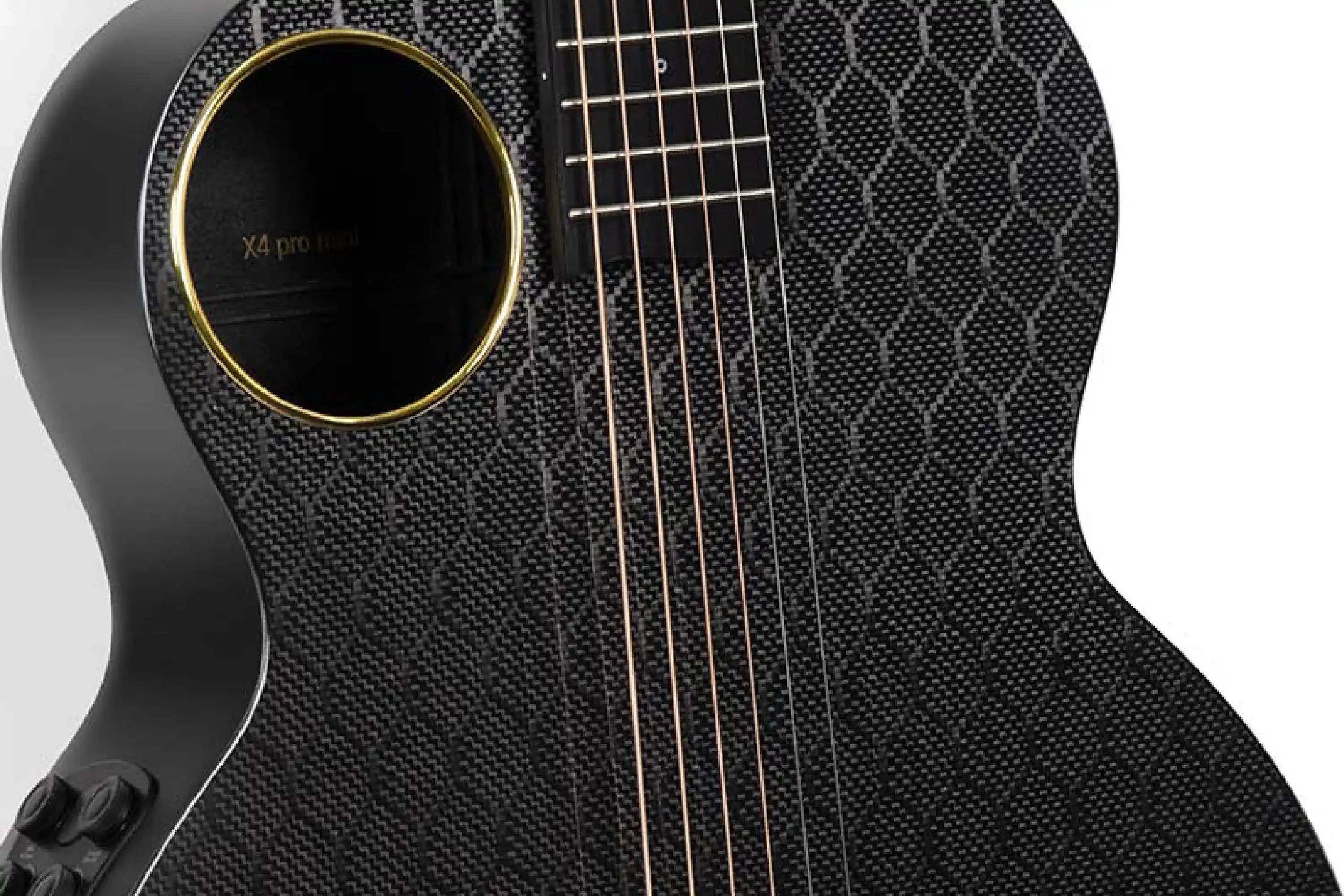 EnyaCarbonX4ProMiniCarbonFiberGuitar-Black-03 | Terry Carter Music Store