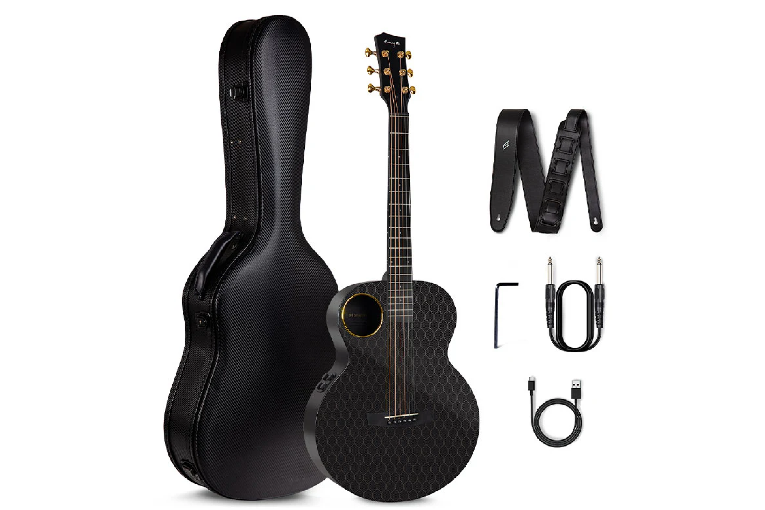 Enya Carbon X4 Pro Mini Carbon Fiber Guitar