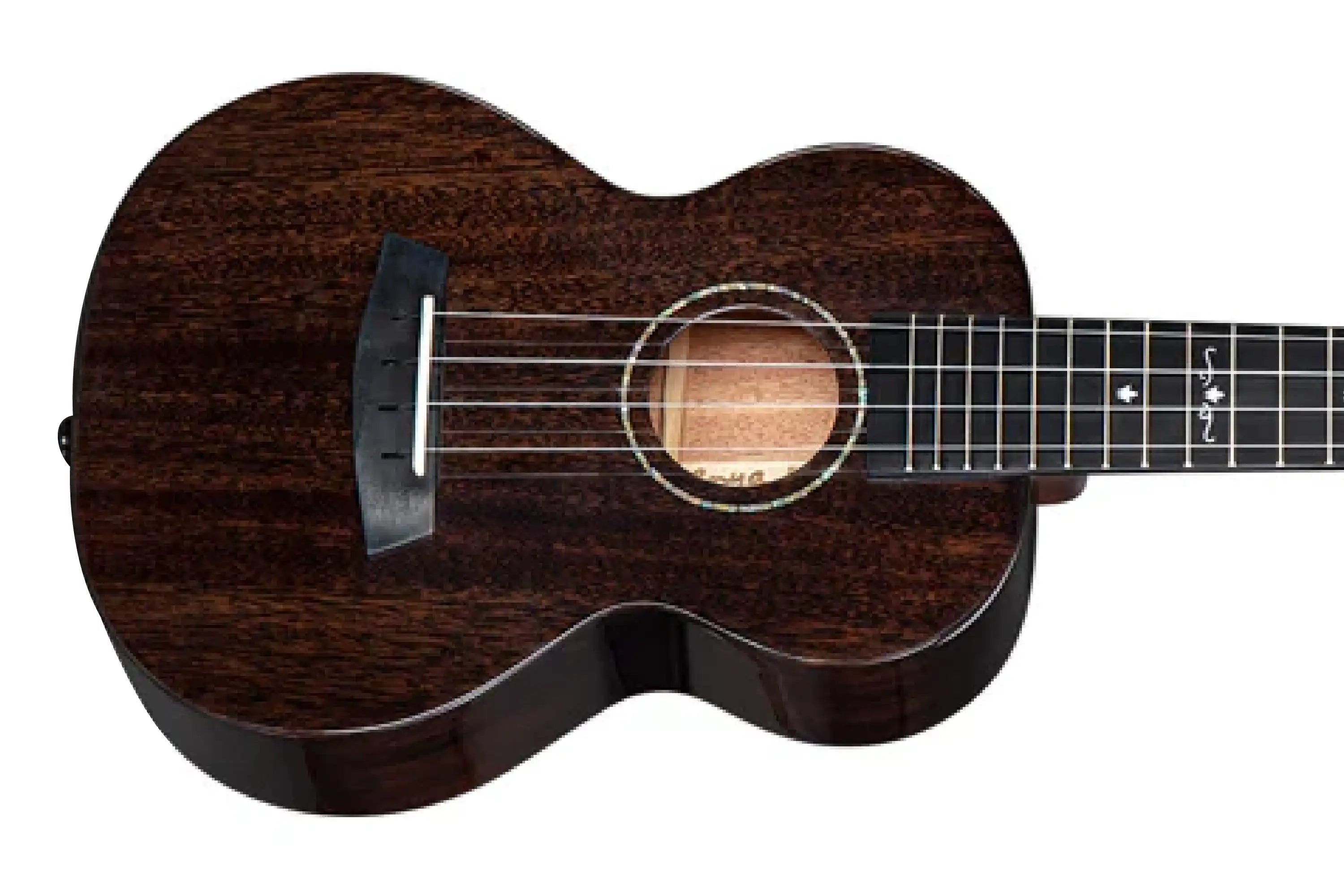 EnyaEUC-MAD-BKBlackSolidMahoganyConcertUkulele-04 | Terry Carter Music Store
