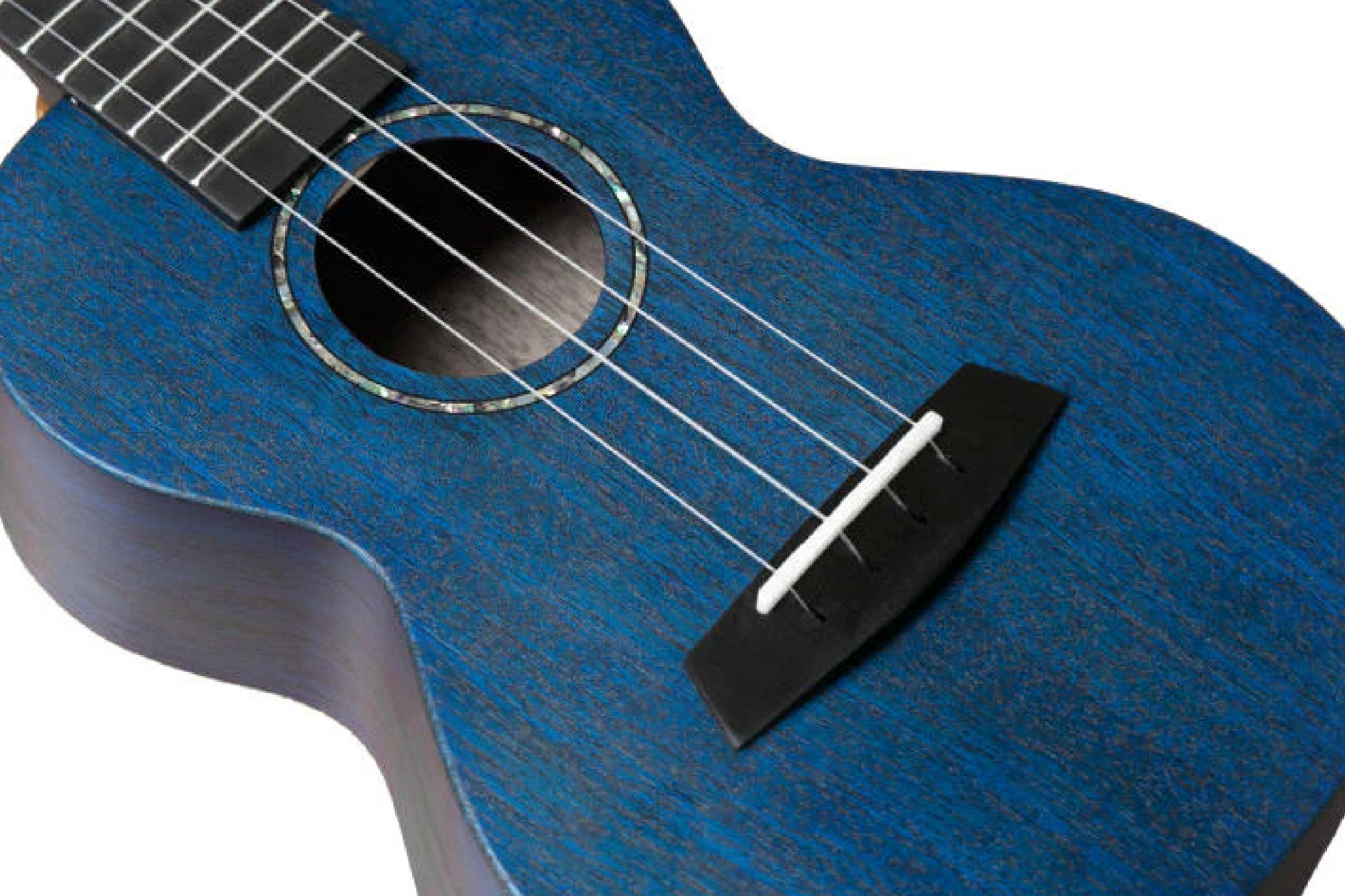 Enya EUT-MS-BU-EQ Solid Mahogany Tenor Blue Acoustic Electric Ukulele