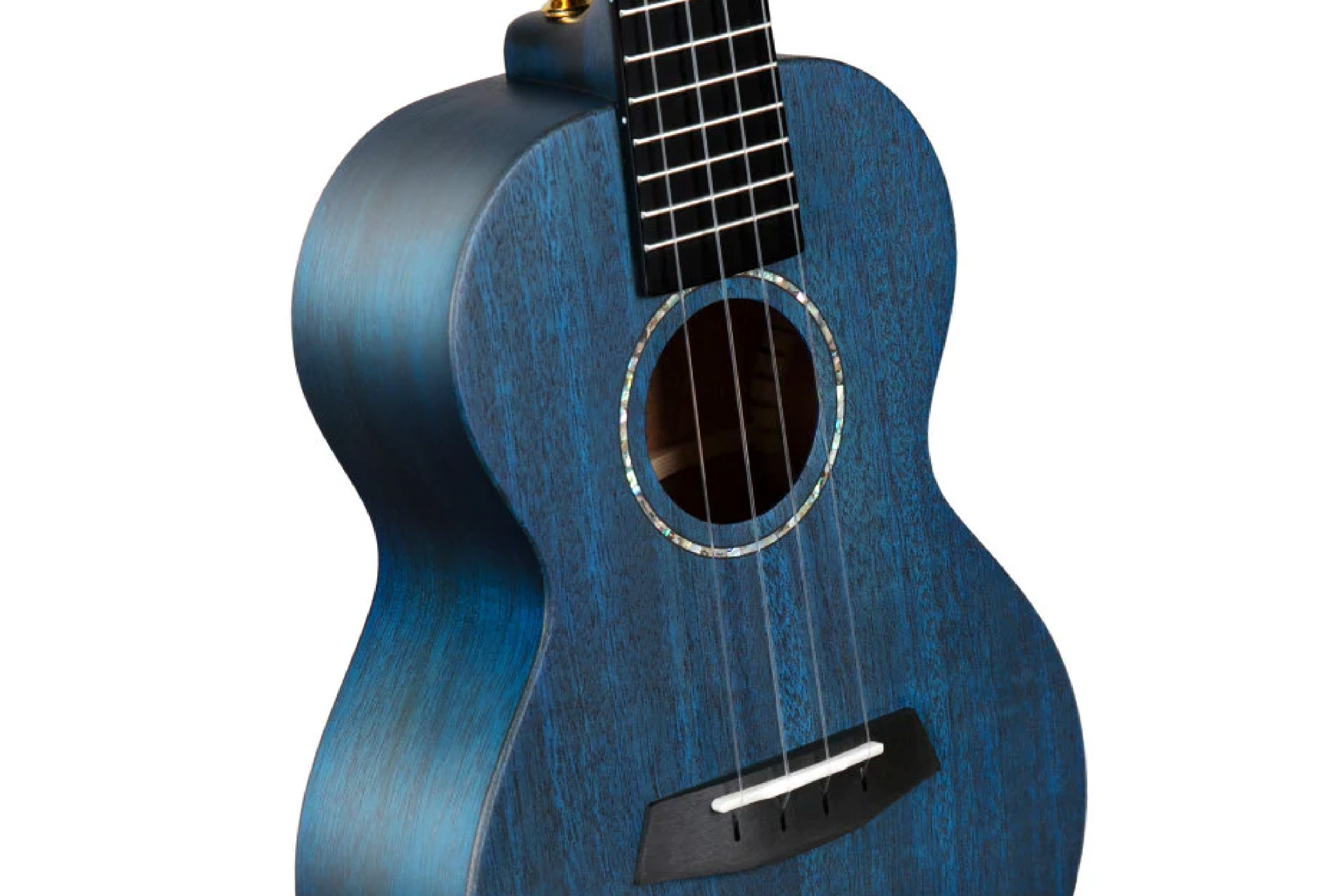 Enya EUT-MS-BU-EQ Solid Mahogany Tenor Blue Acoustic Electric Ukulele