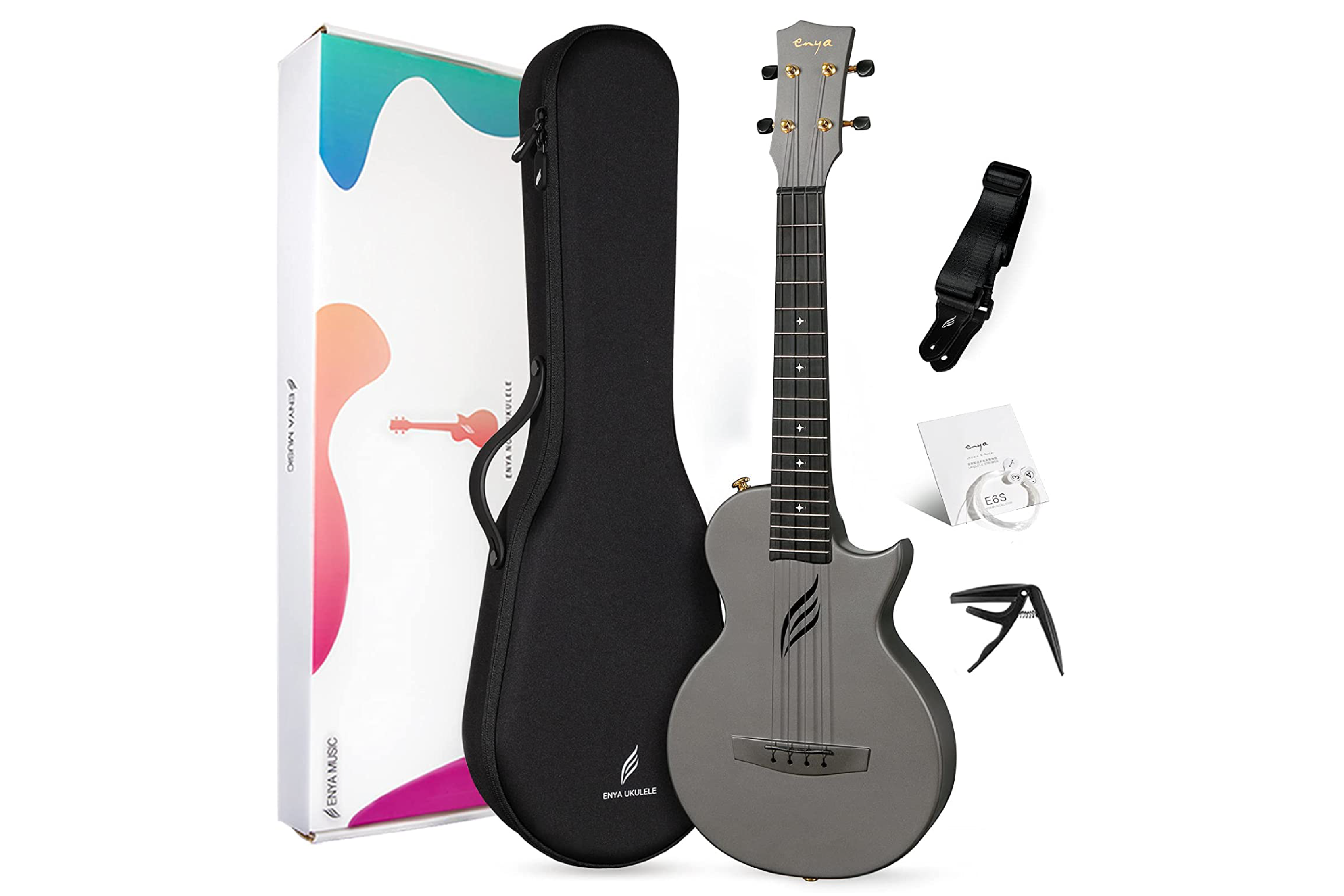 Enya Nova PRO-BK Black Tenor Ukulele