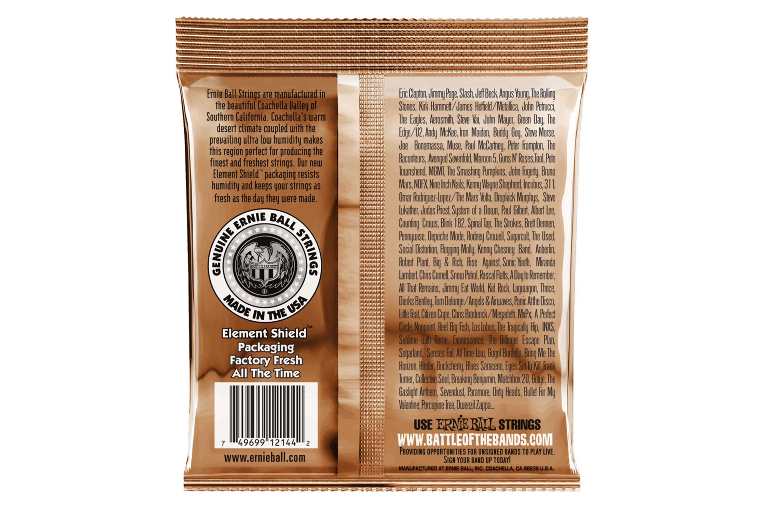 Ernie Ball Earthwood Medium Phosphor Bronze Acoustic Guitar Strings - 13-56