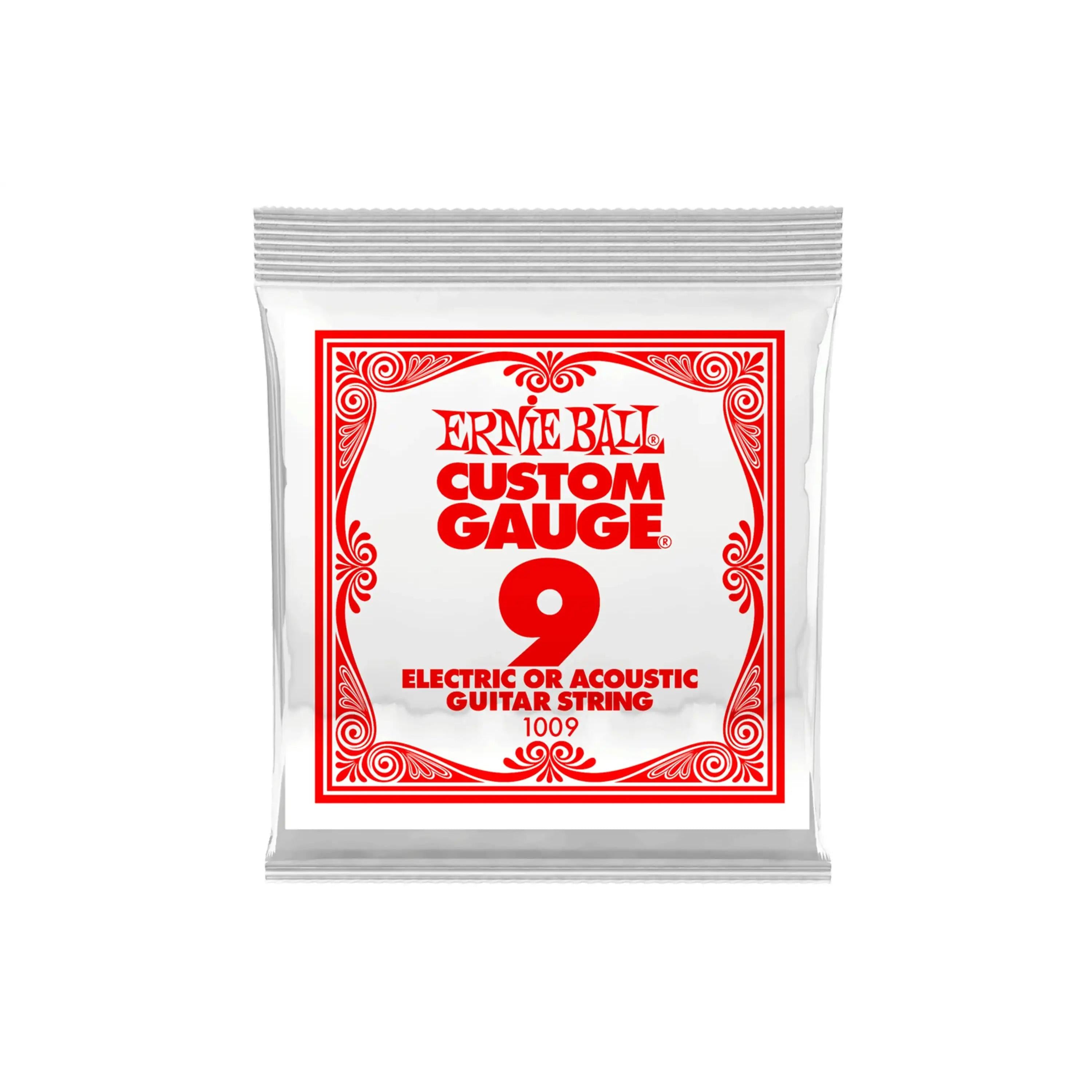 Ernie-Ball-Plain-Steel-String-Electric-or-Acoustic-Guitar-SINGLE-STRING---.009-Gauge-1 | Terry Carter Music Store