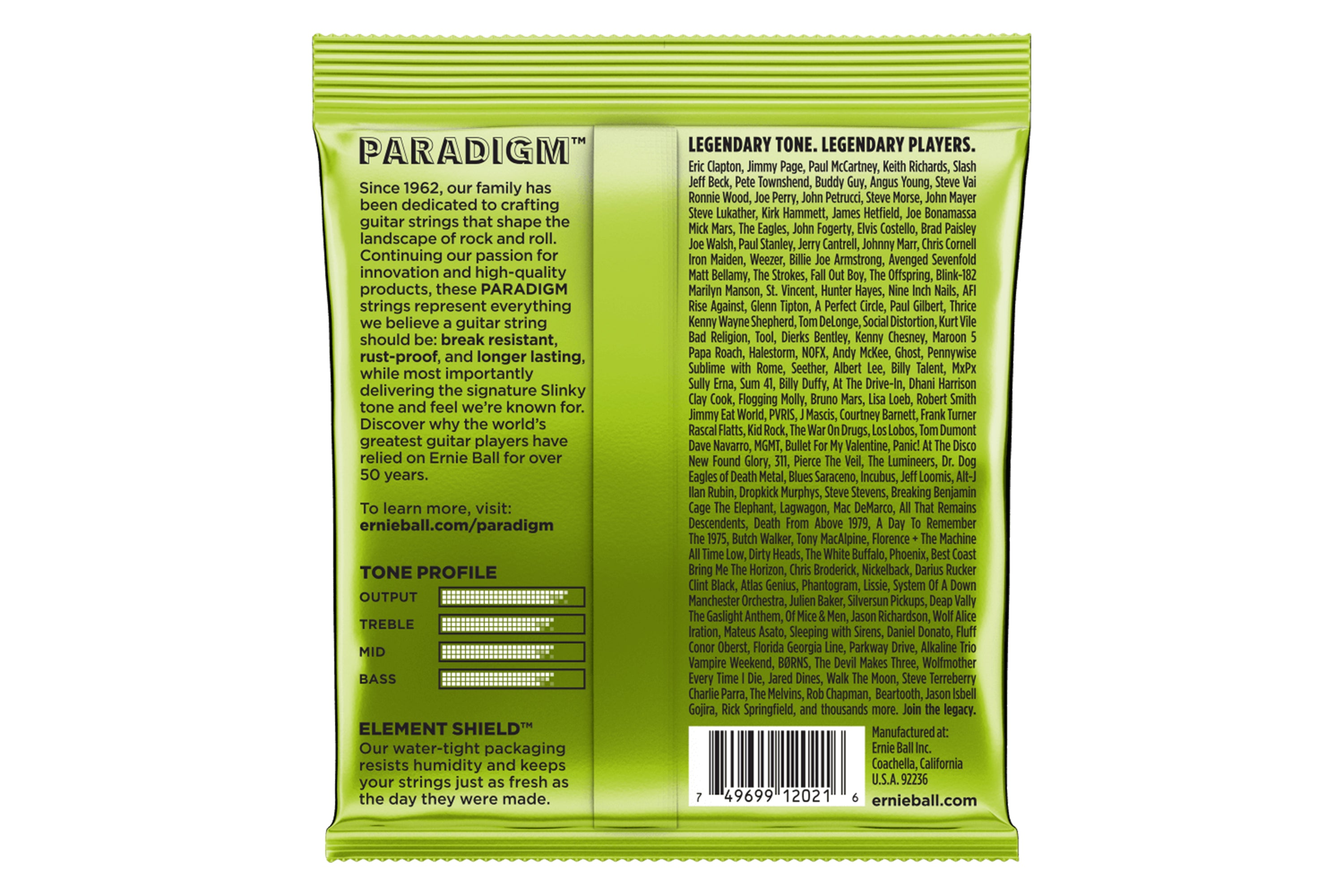 Ernie Ball Regular Slinky Paradigm Wound Electric Guitar Strings - 10-46